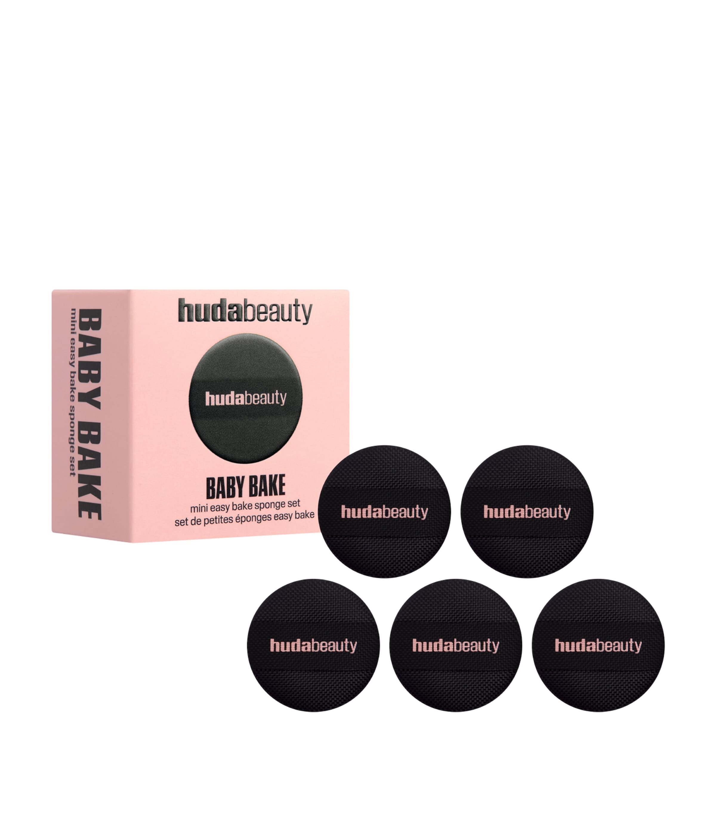 Huda Beauty Mini Easy Bake Sponge Set In Pink