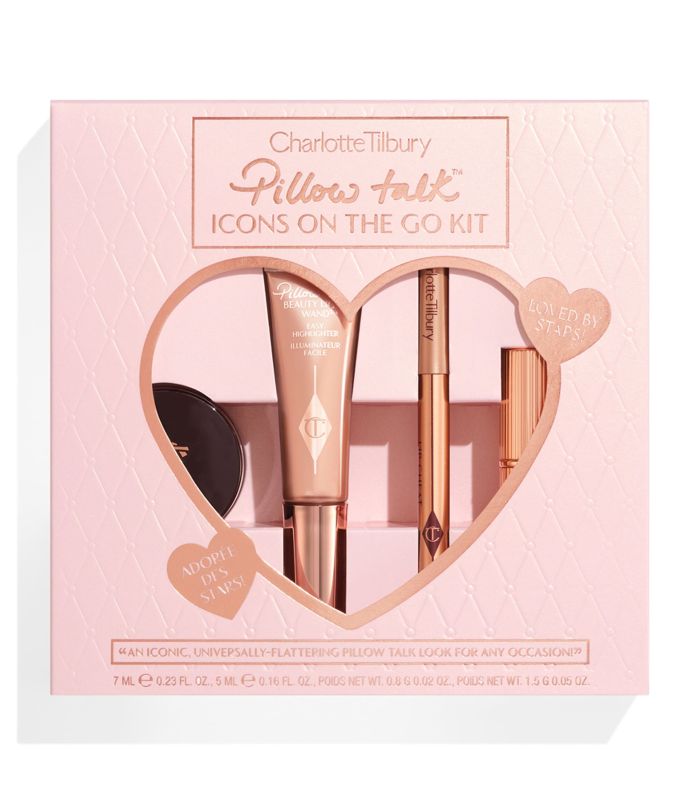 Charlotte Tilbury Pillow Talk Icons On The Go Gift Set In White