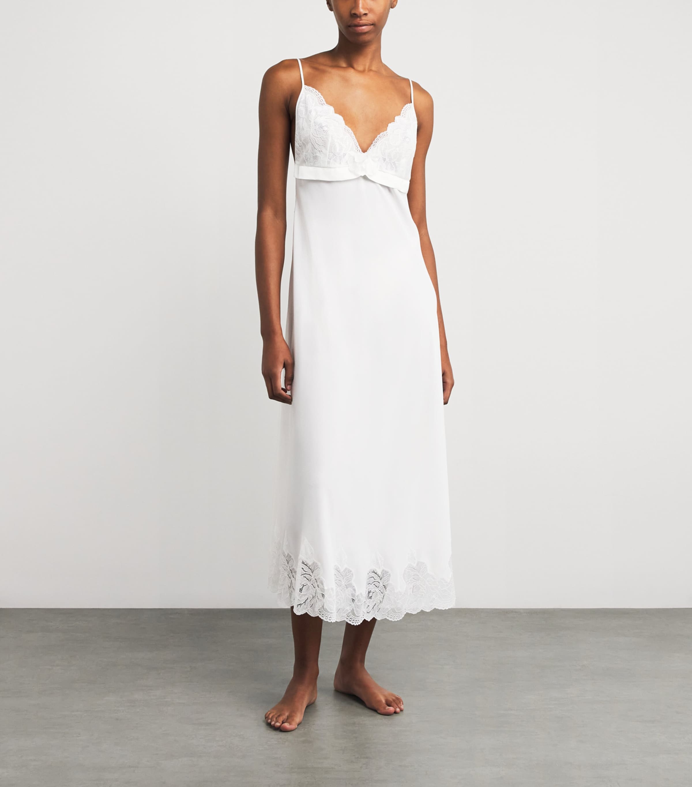 Rosette-Embellished Alba Nightdress OFF WHITE Image 2