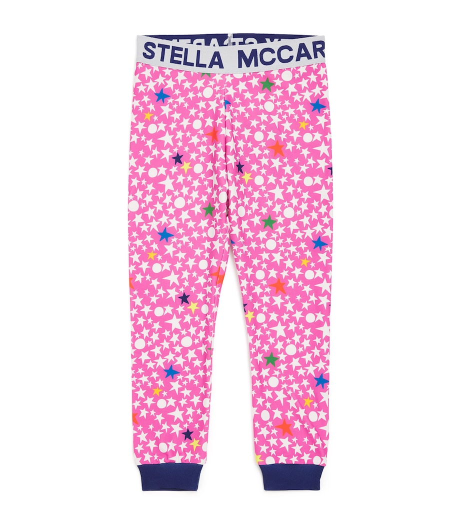 Star Print Leggings (6-12 Years) 543MCFUXIA/MULTI Image 1