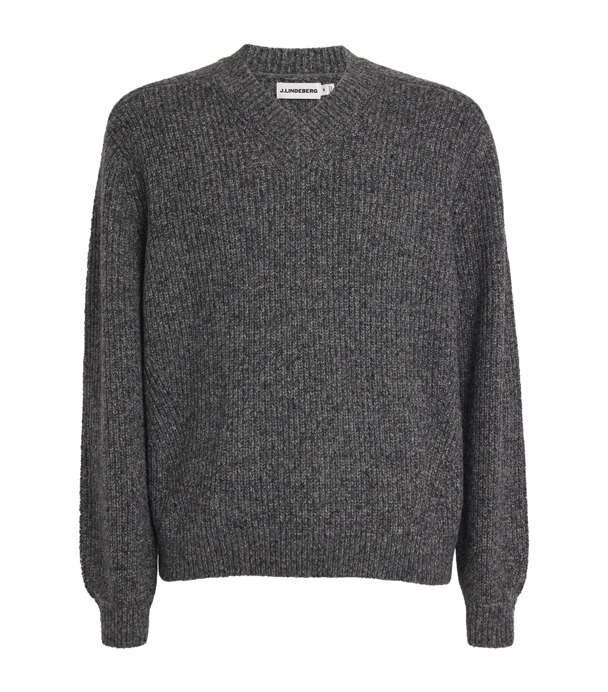 J. Lindeberg Wool-blend Vitor Sweater In Gray