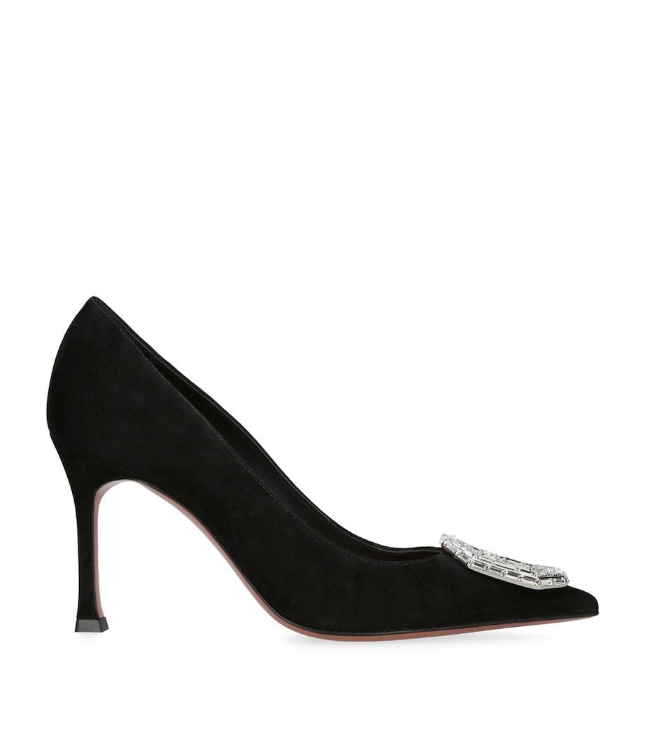 Suede Camelia Pumps 90 BLACK Image 1