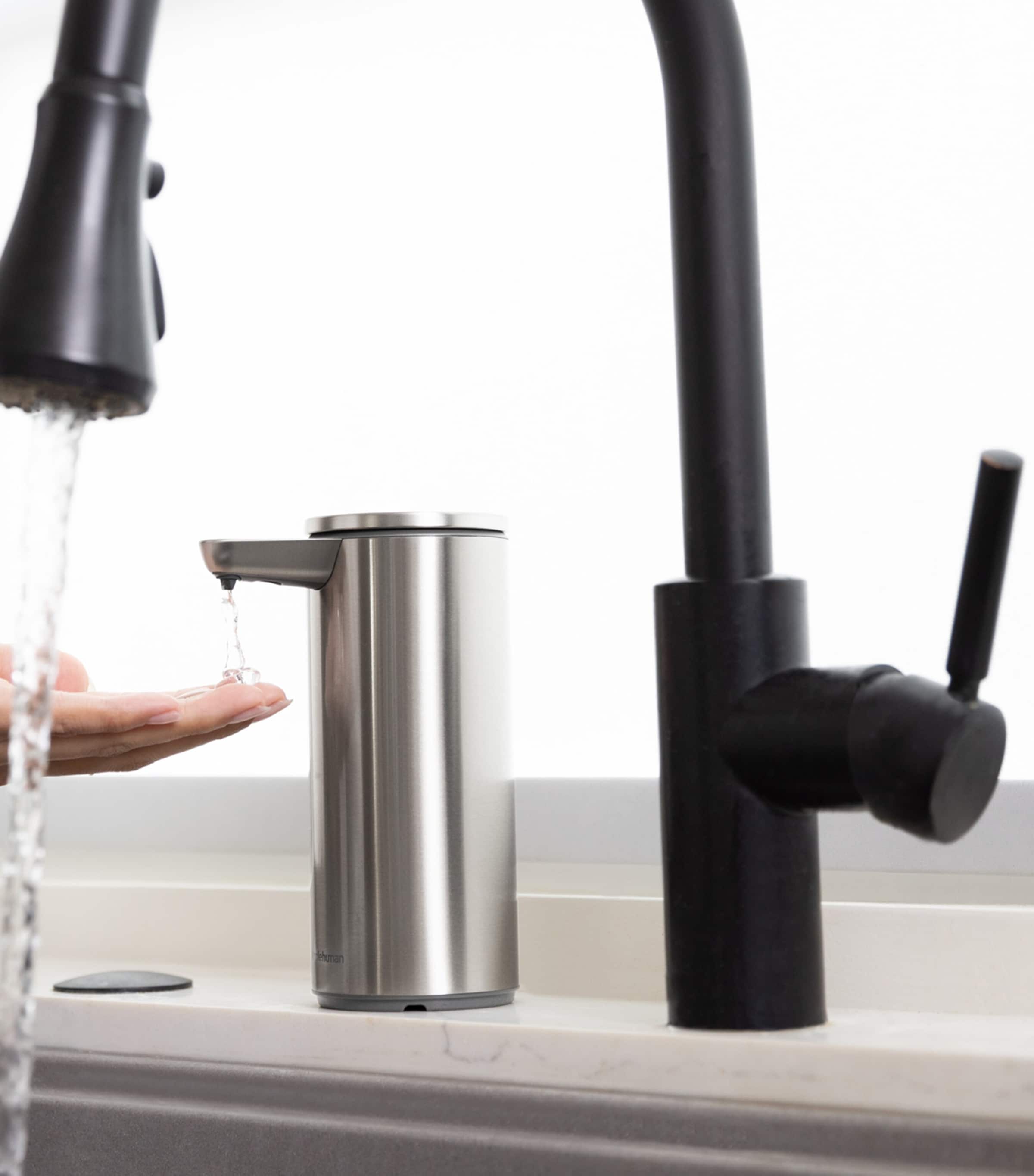 Rechargeable Sensor Soap Dispenser (266ml) BRUSHED Image 3