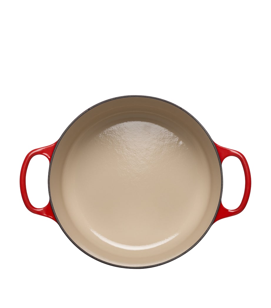 Cast Iron Round Casserole Dish (24cm) CERISE Image 3