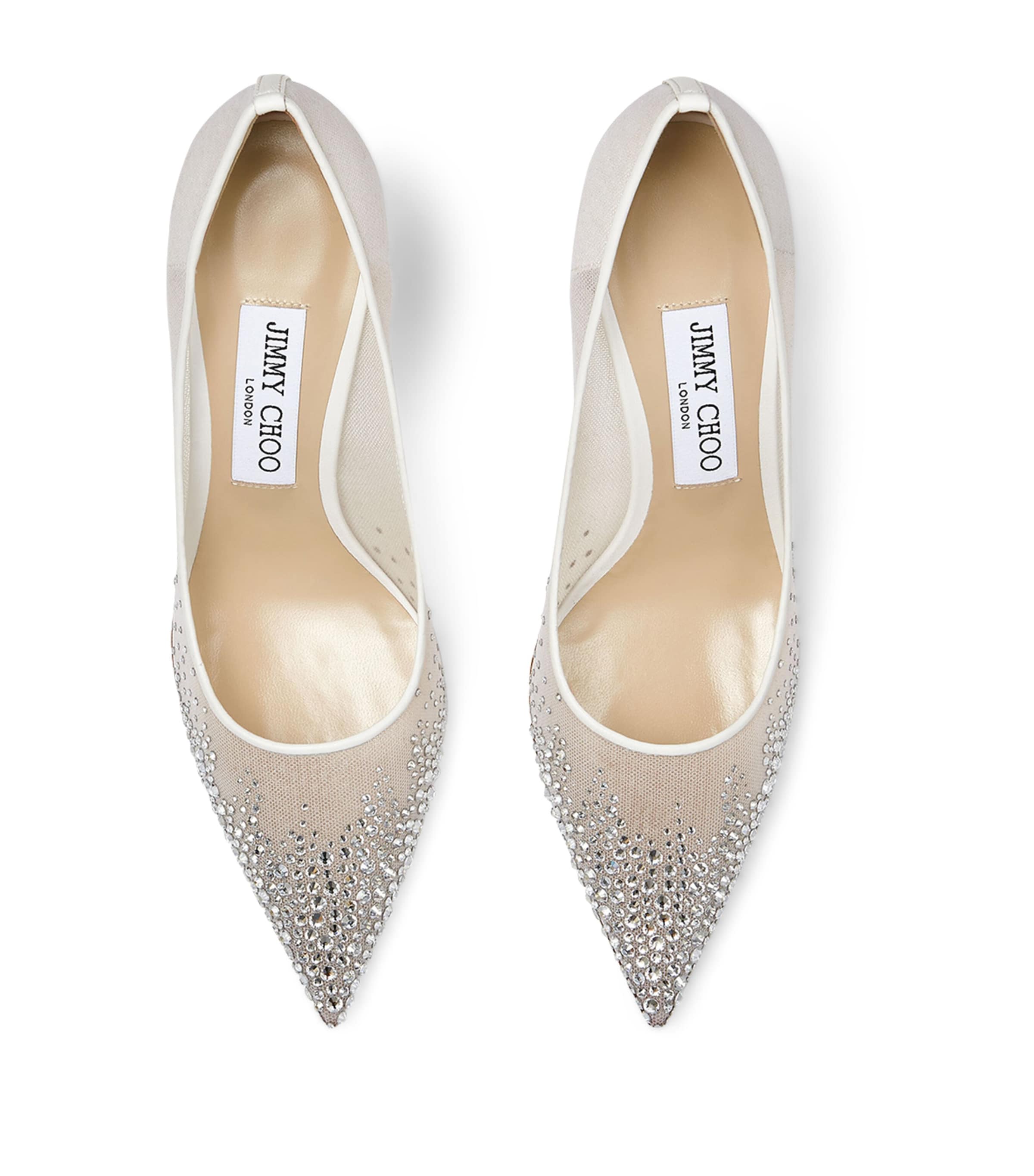 Love 85 Embellished Pumps WHITE/CRYSTAL Image 2