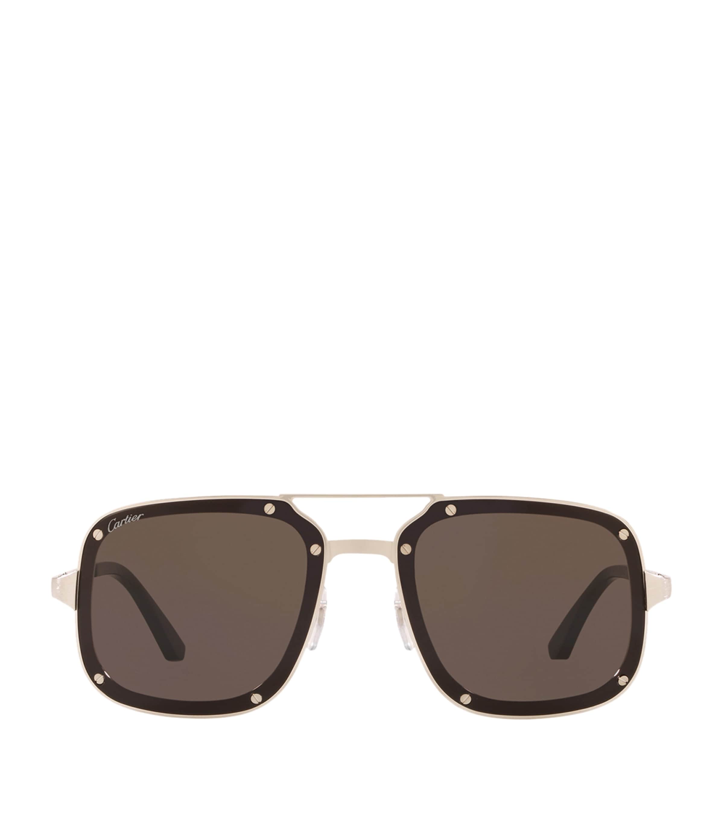 Stud-Trim Square Aviator Sunglasses 3610L1 Image 1