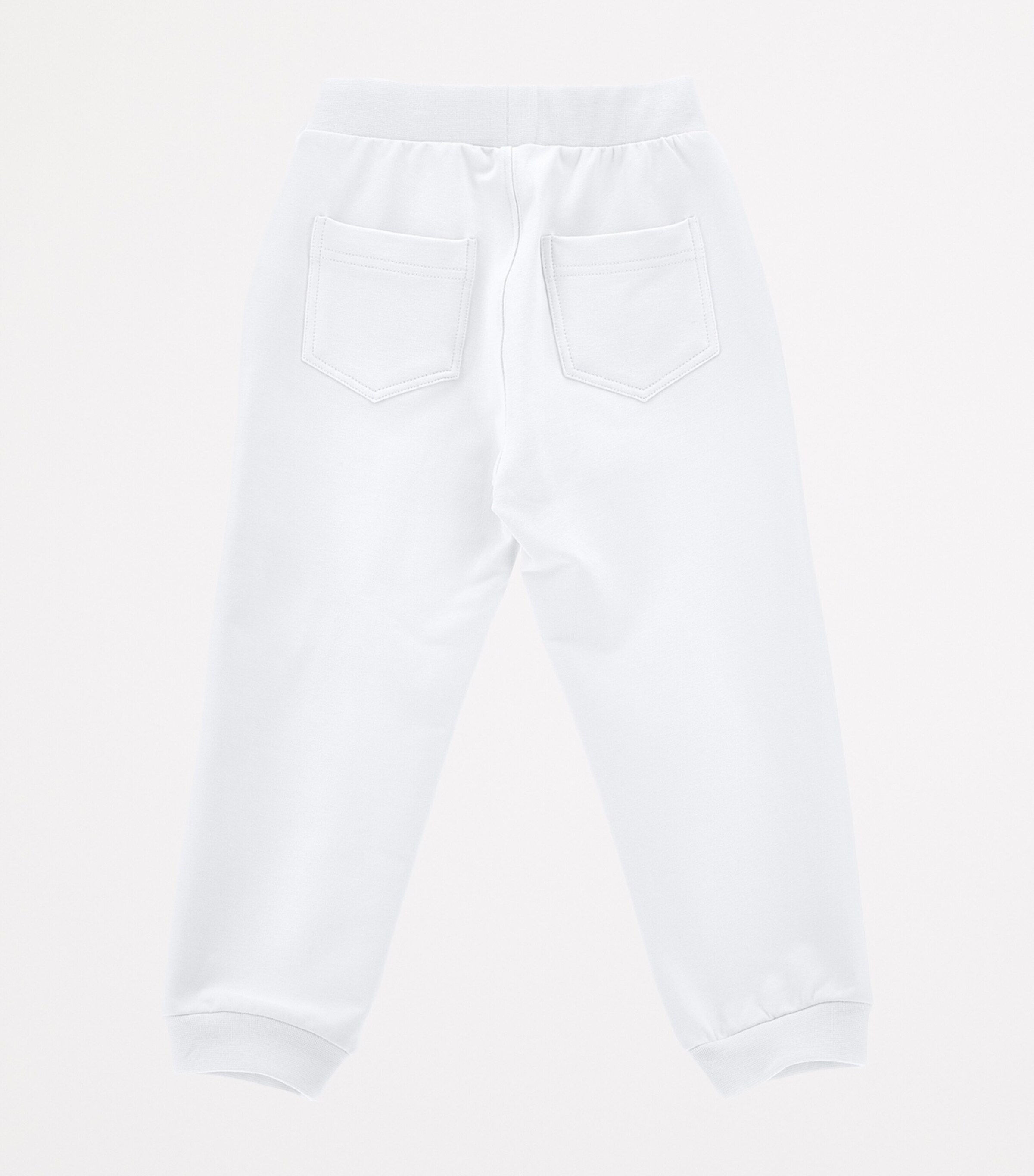 Stretch-Cotton Floral Sweatpants (2-12 Years) BIANCO Image 2