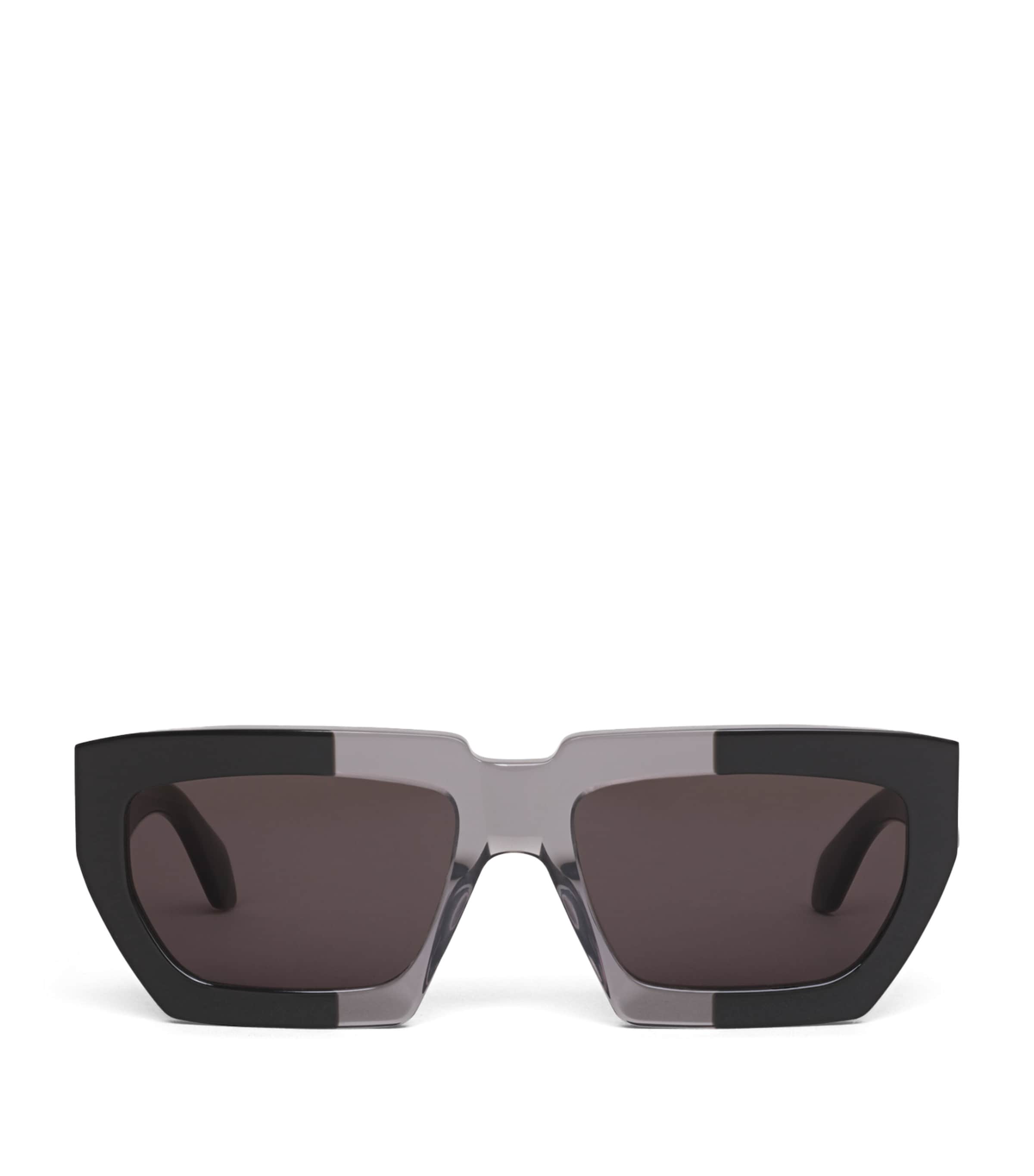 Alaïa Acetate Rectangular Sunglasses Black/grey Image 1