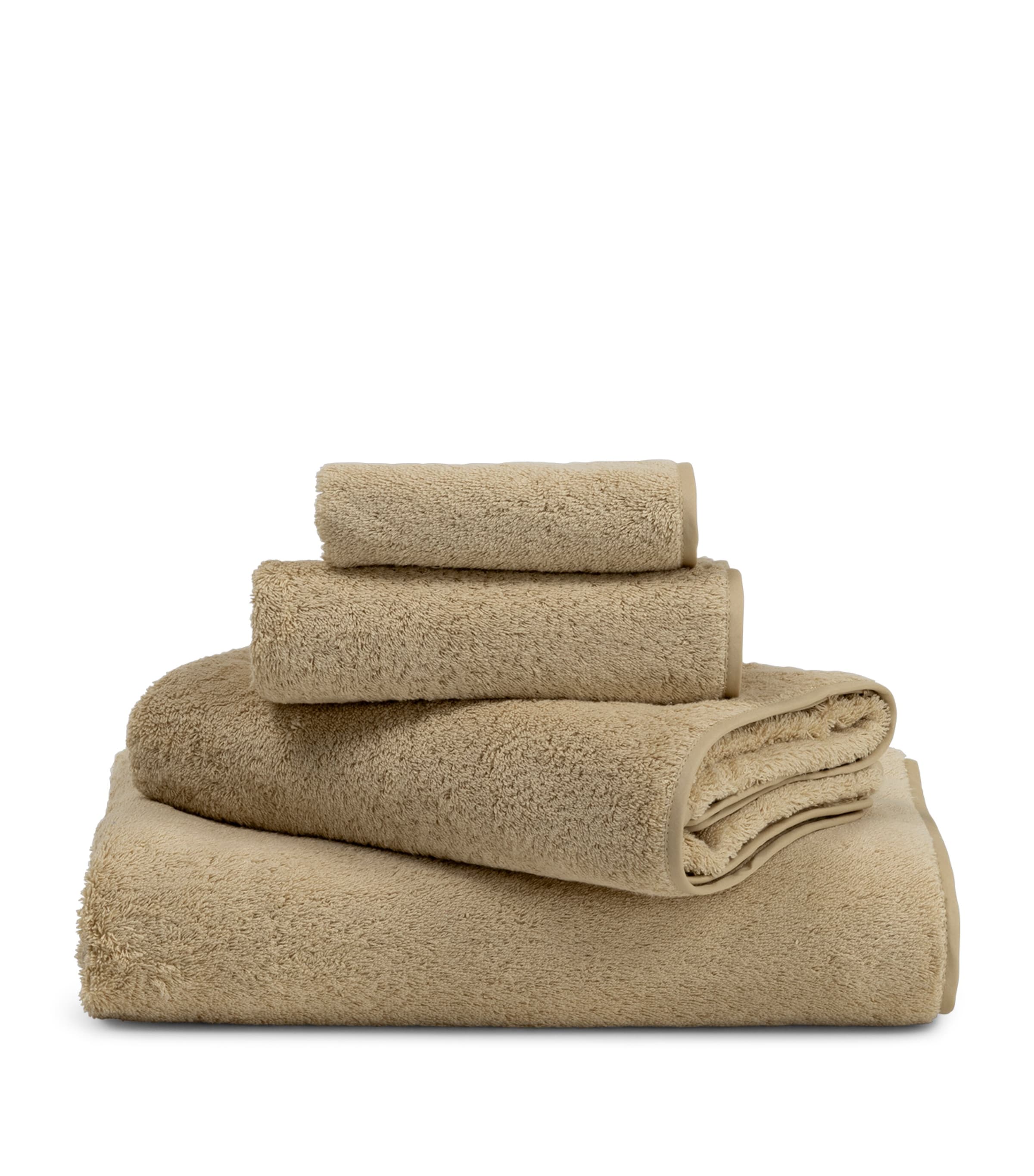 Frette Cotto Unito Bath Towel (60cm x 110cm) Golden Beige Image 4