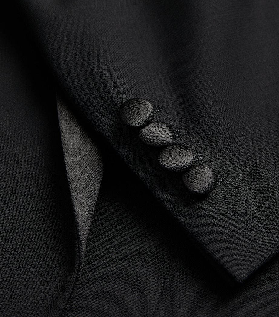 Wool-Satin 2-Piece Tuxedo 020-BLK Image 5