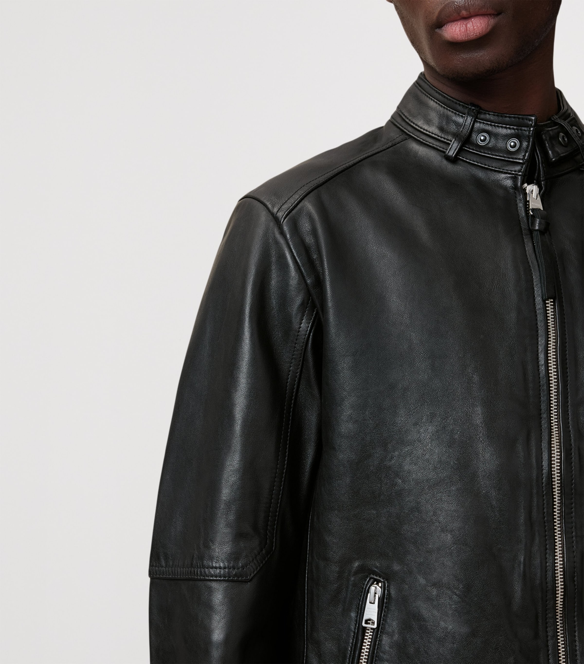 AllSaints Cora Leather Jacket | Harrods US