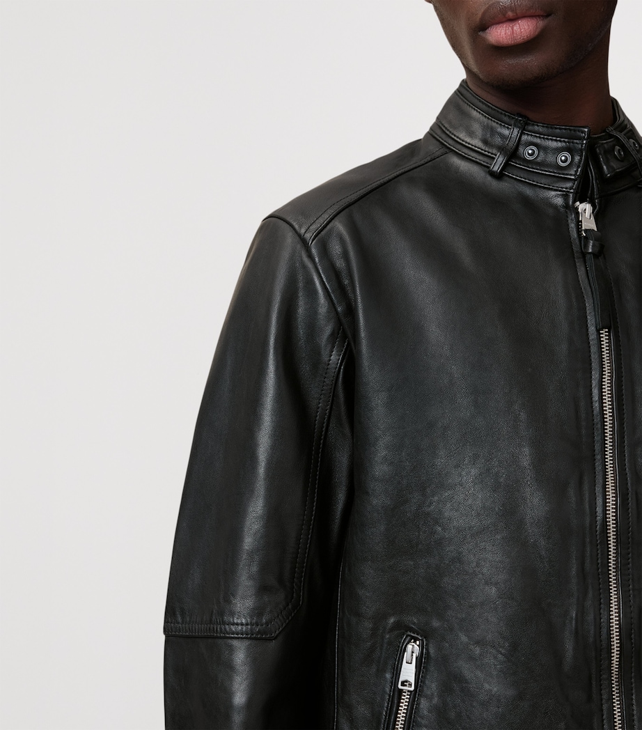 Cora Leather Jacket JET BLACK Image 10