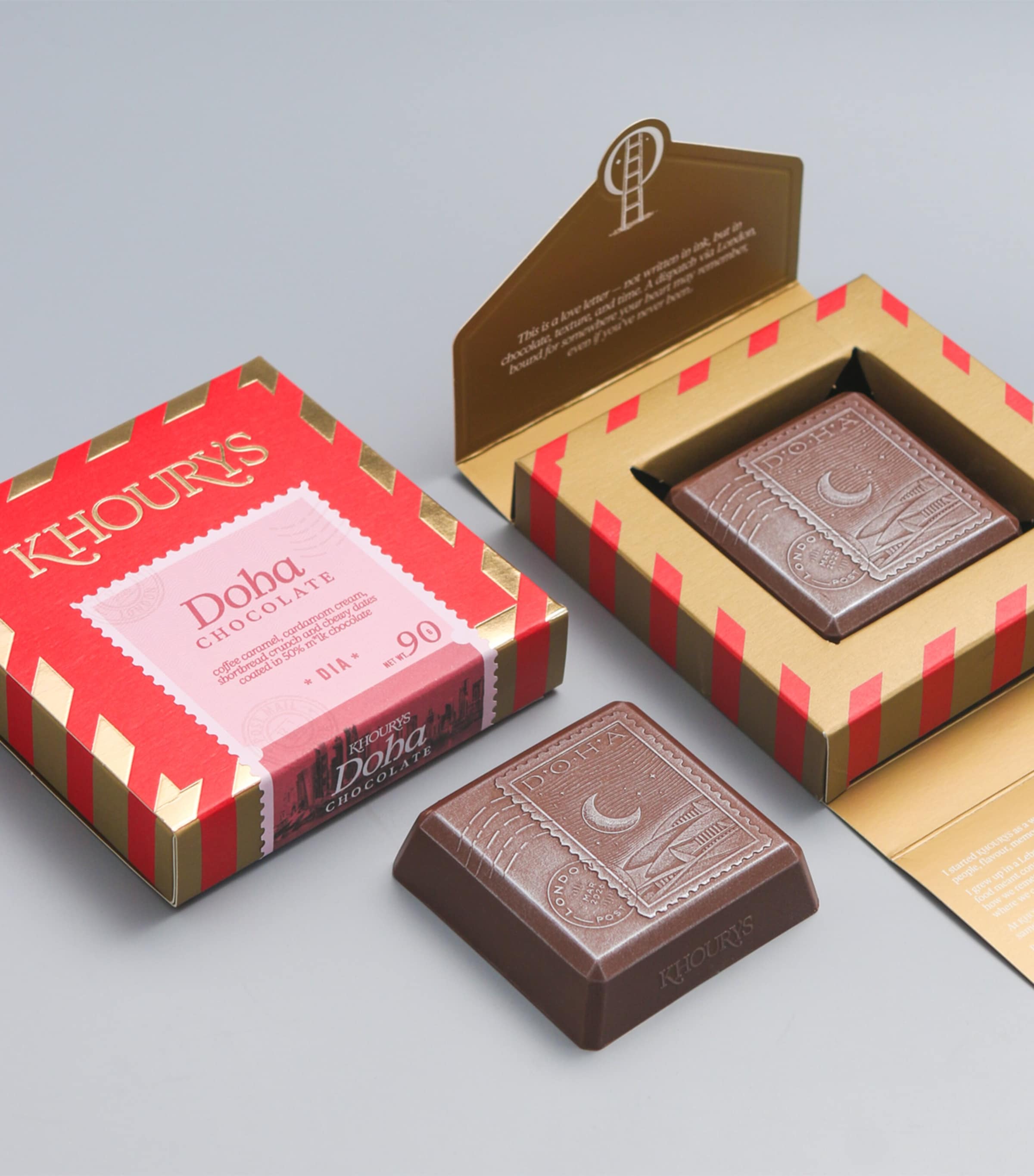 Khourys Doha Chocolate Bar (85g) Image 3