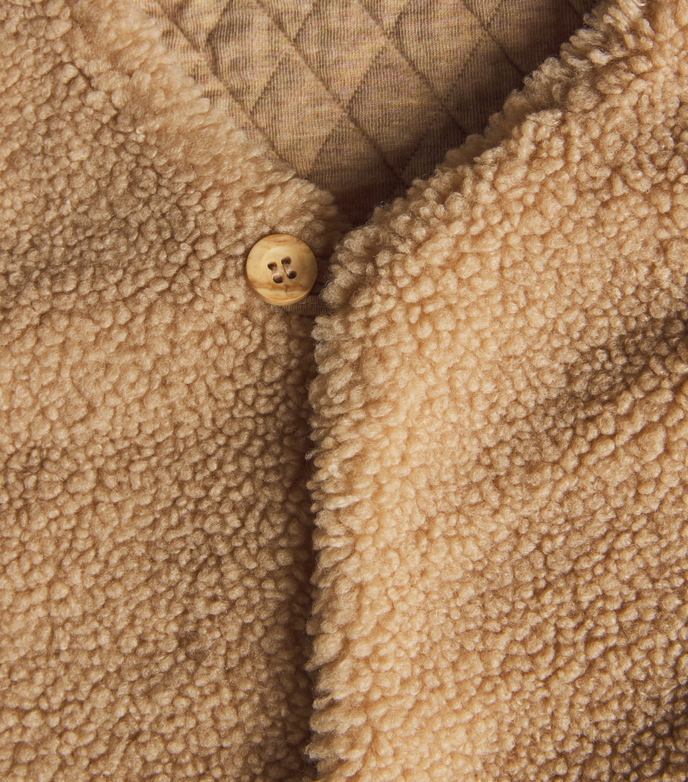 Purebaby Faux Shearling Reversible Gilet (0-12 Months) Mushm Mushroom Image 4