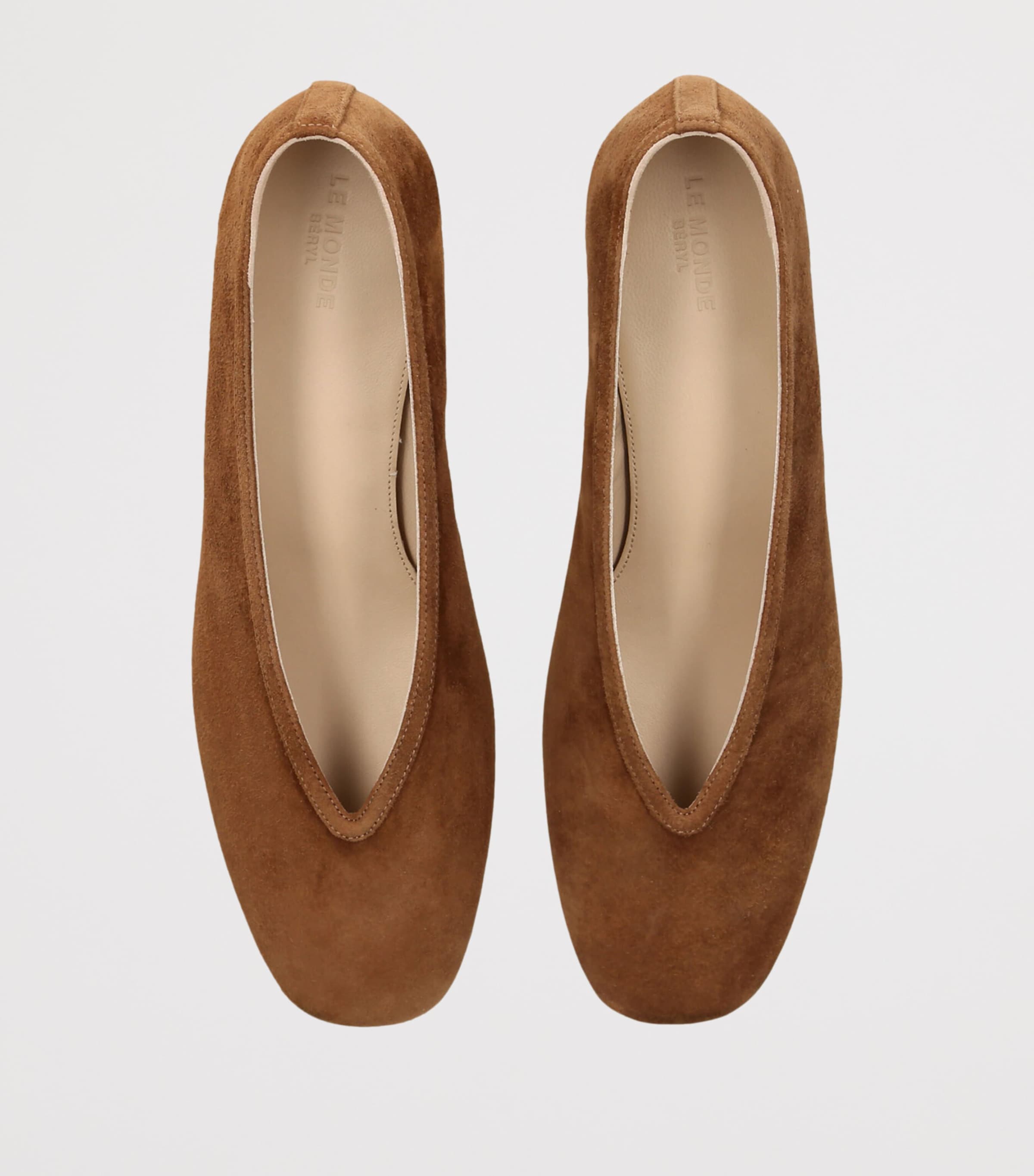 Le Monde Beryl Leather Luna Pumps 30 Mid Brown Image 3