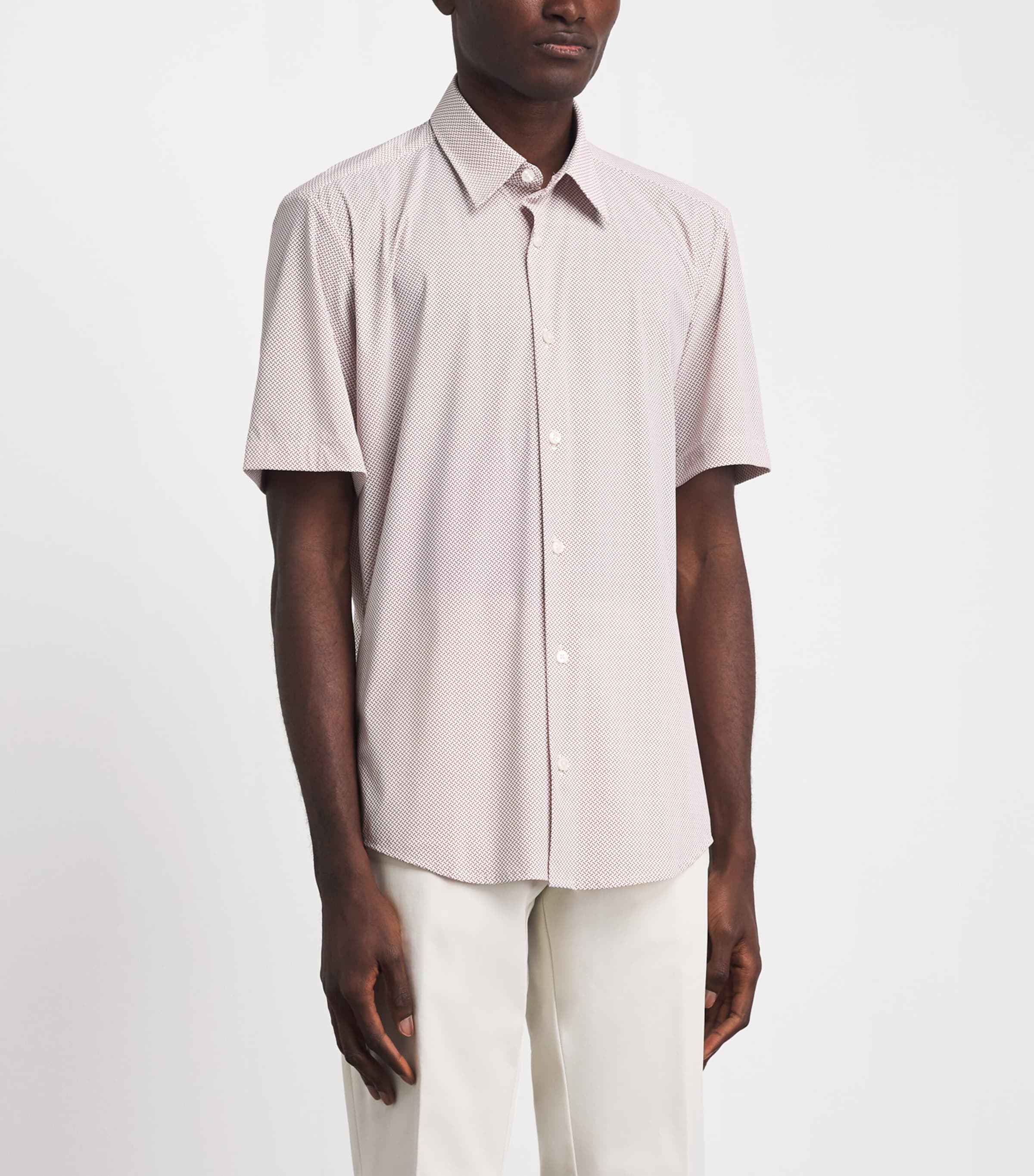 BOSS Mens Slim Liam Shirt Light/pastel Pink Image 4