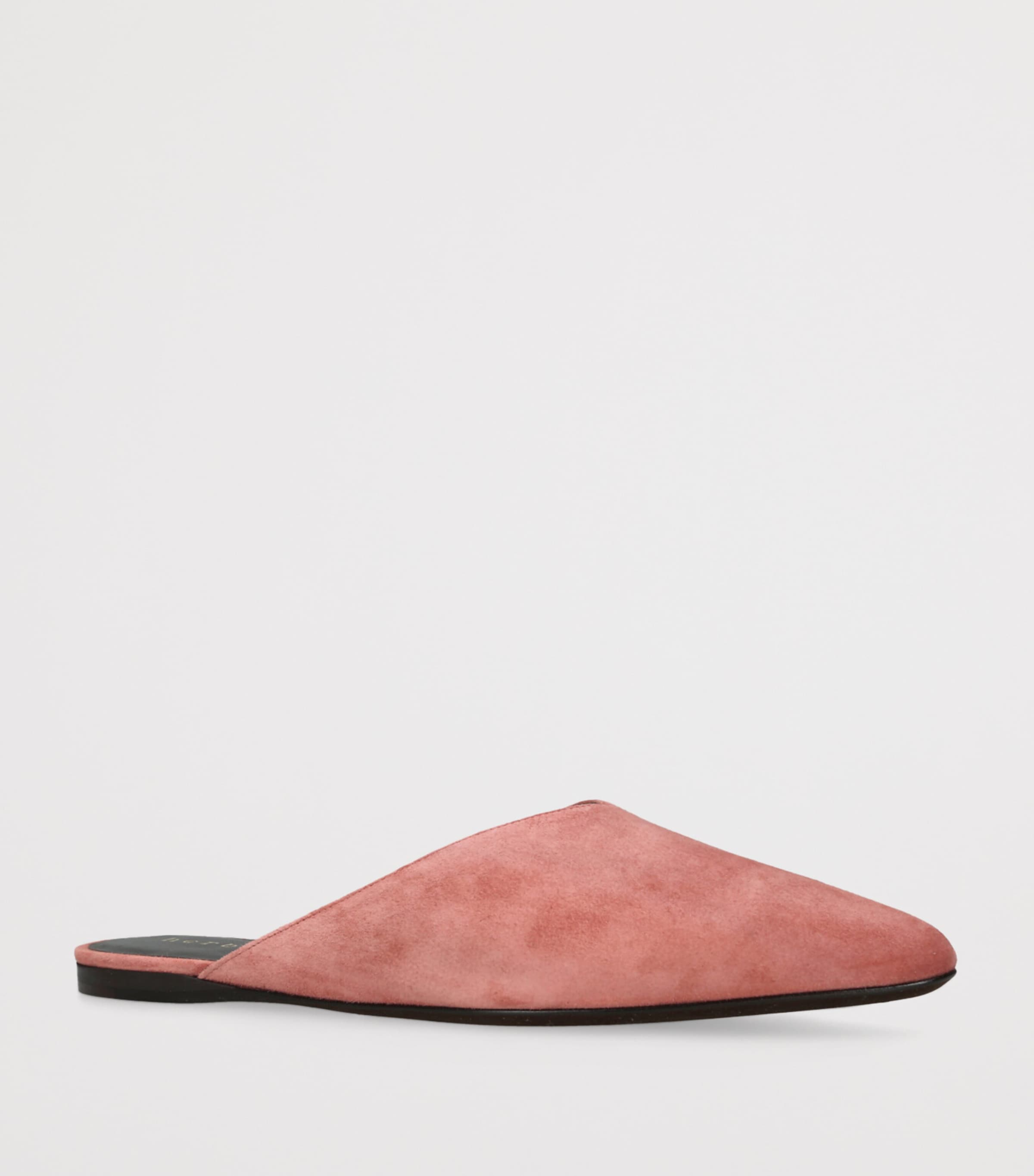 Herbert Levine Suede Home Body Mules Pink Image 2