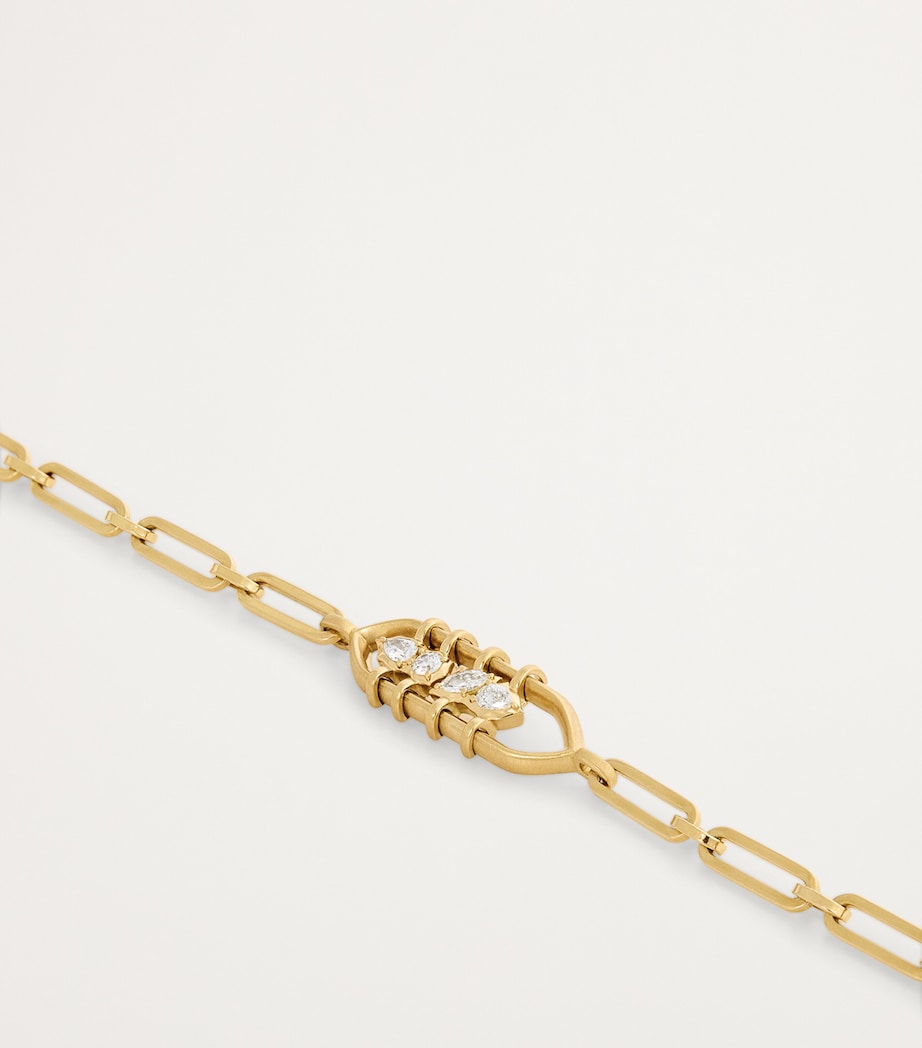 Yellow Gold and Diamond Posey Bracelet YELLOW GOLD Image 3