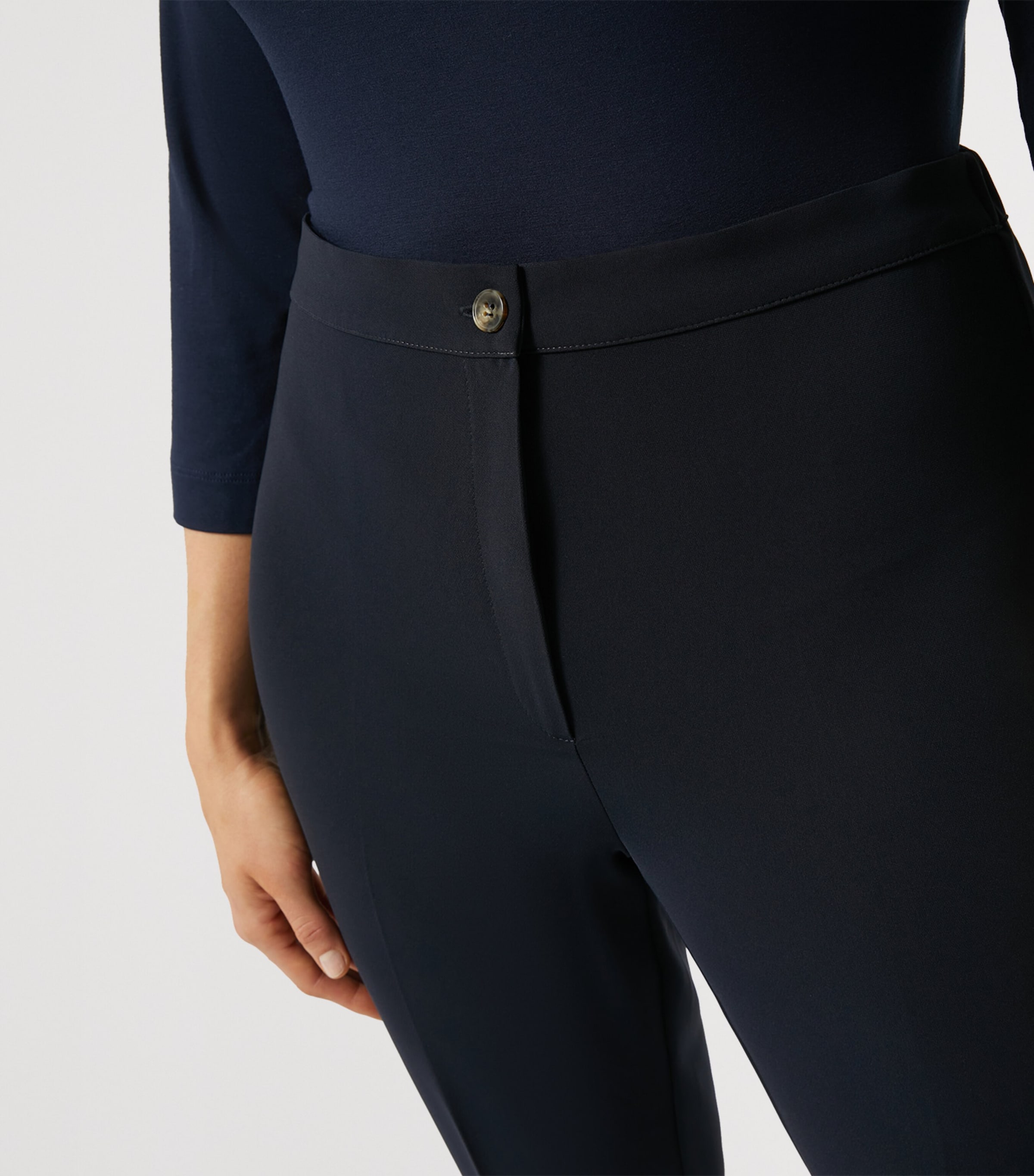 Cady Slim Ravel Trousers MIDNIGHTBLUE Image 4