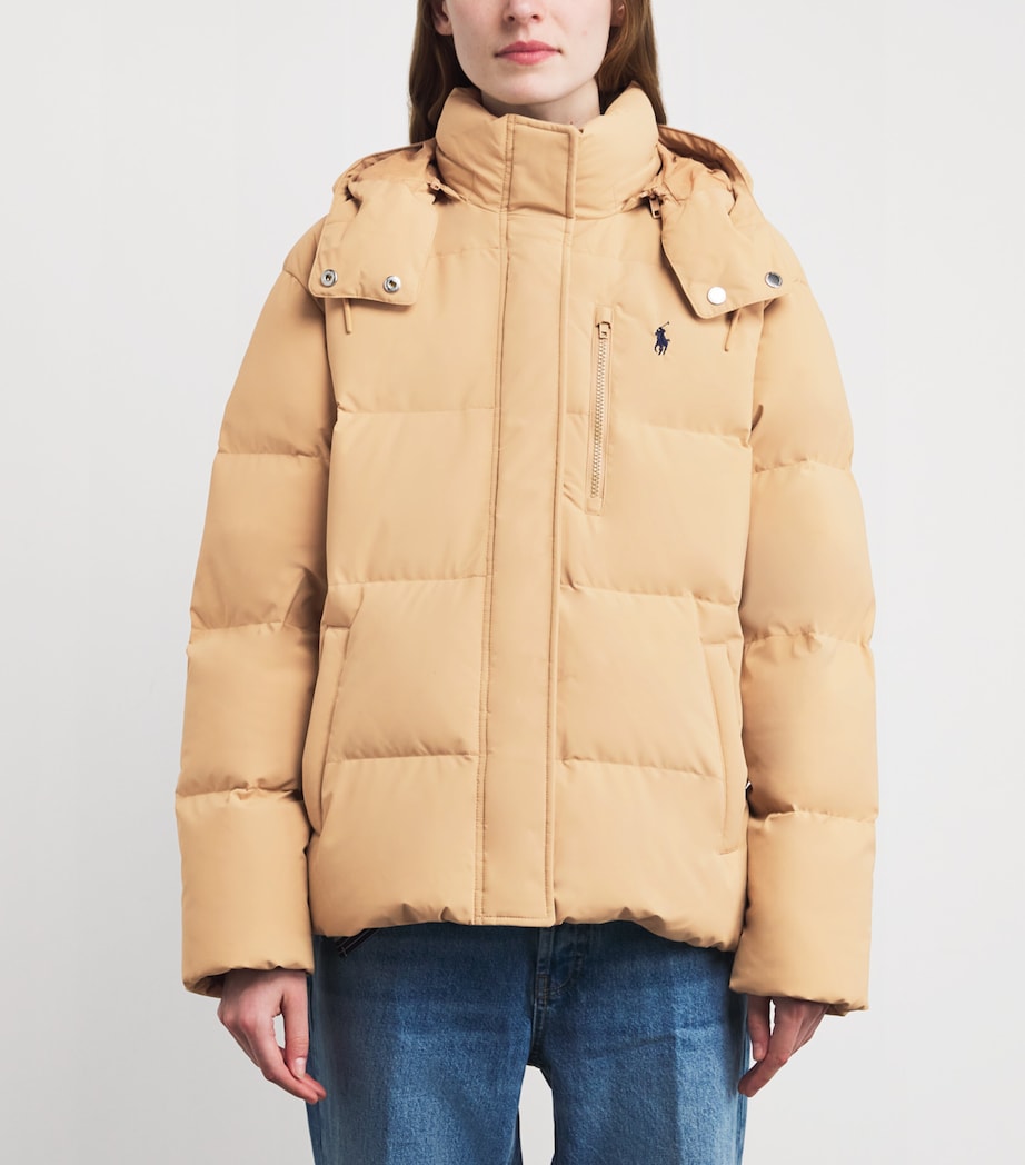 Polo Pony Down Puffer Jacket CLASSIC CAMEL Image 3