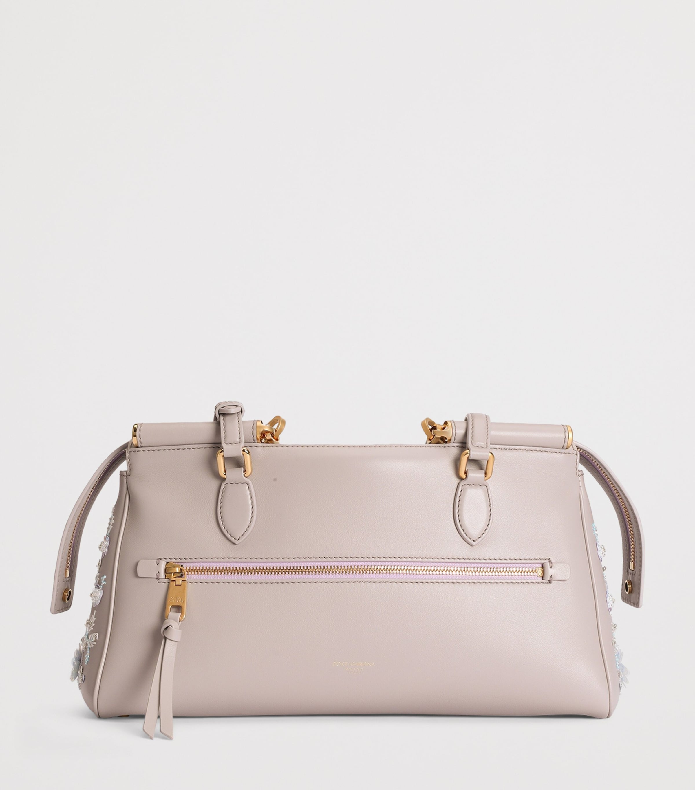 Dolce&Gabbana Multi Medium Calfskin Embellished Vittoria Top