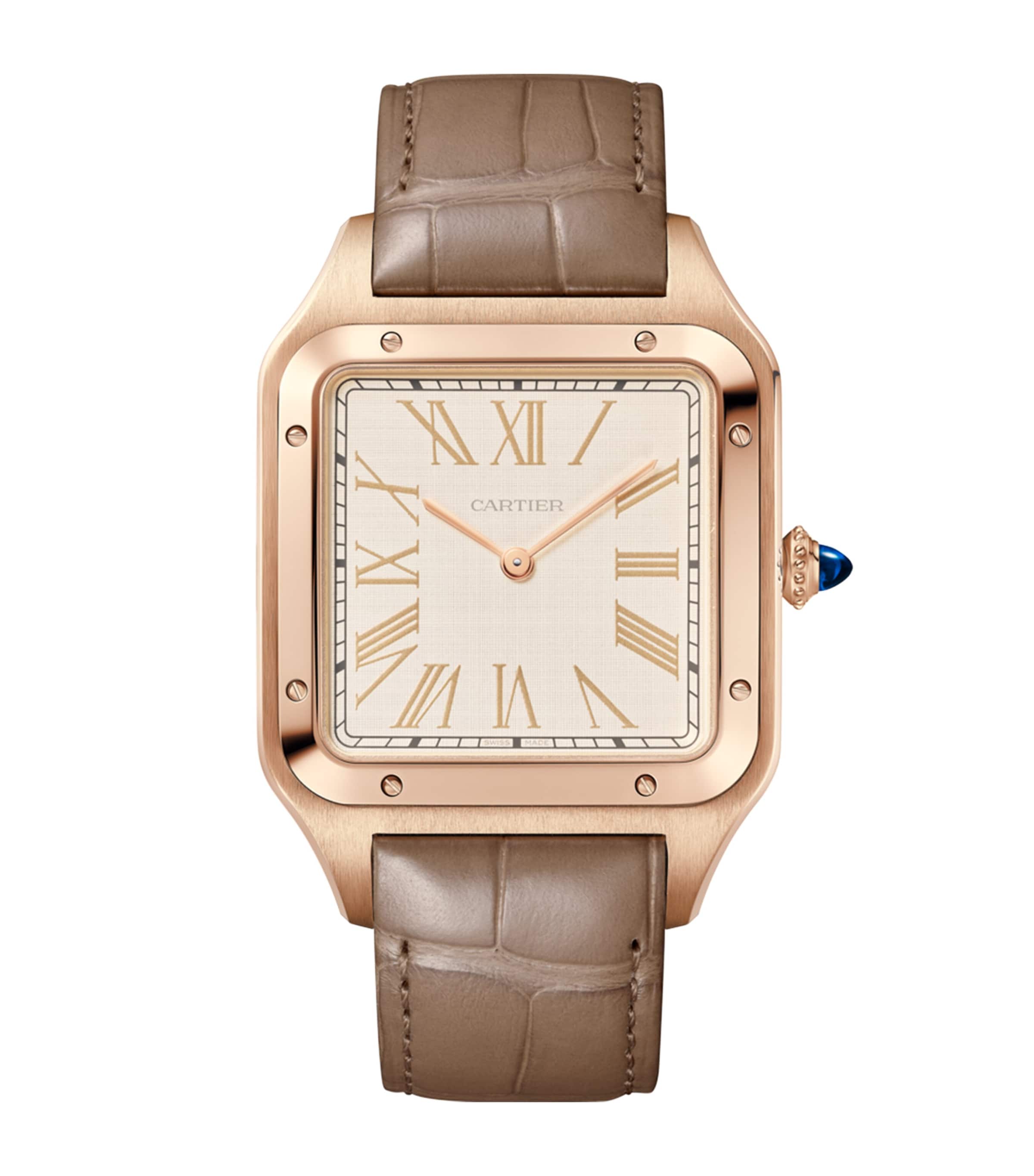 Extra Large Rose Gold Santos-Dumont Watch 46.6mm