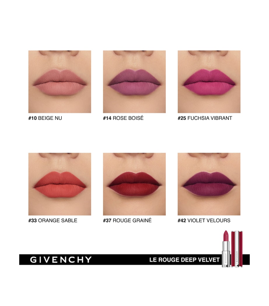 Givenchy Le Rouge Deep Velvet Lipstick Beige Nu Image 3