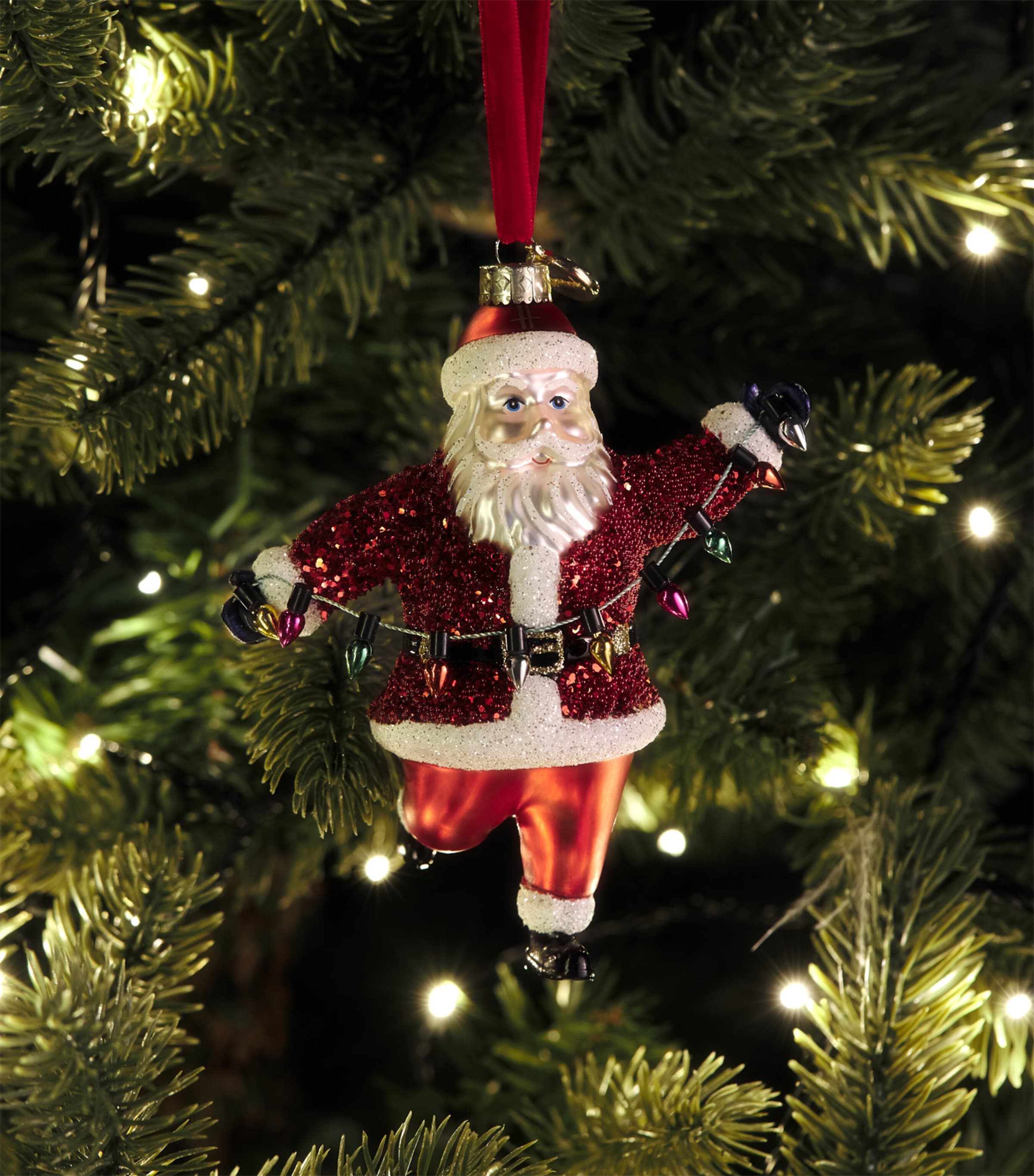 Harrods Father Christmas Tree Decoration Red Image 3