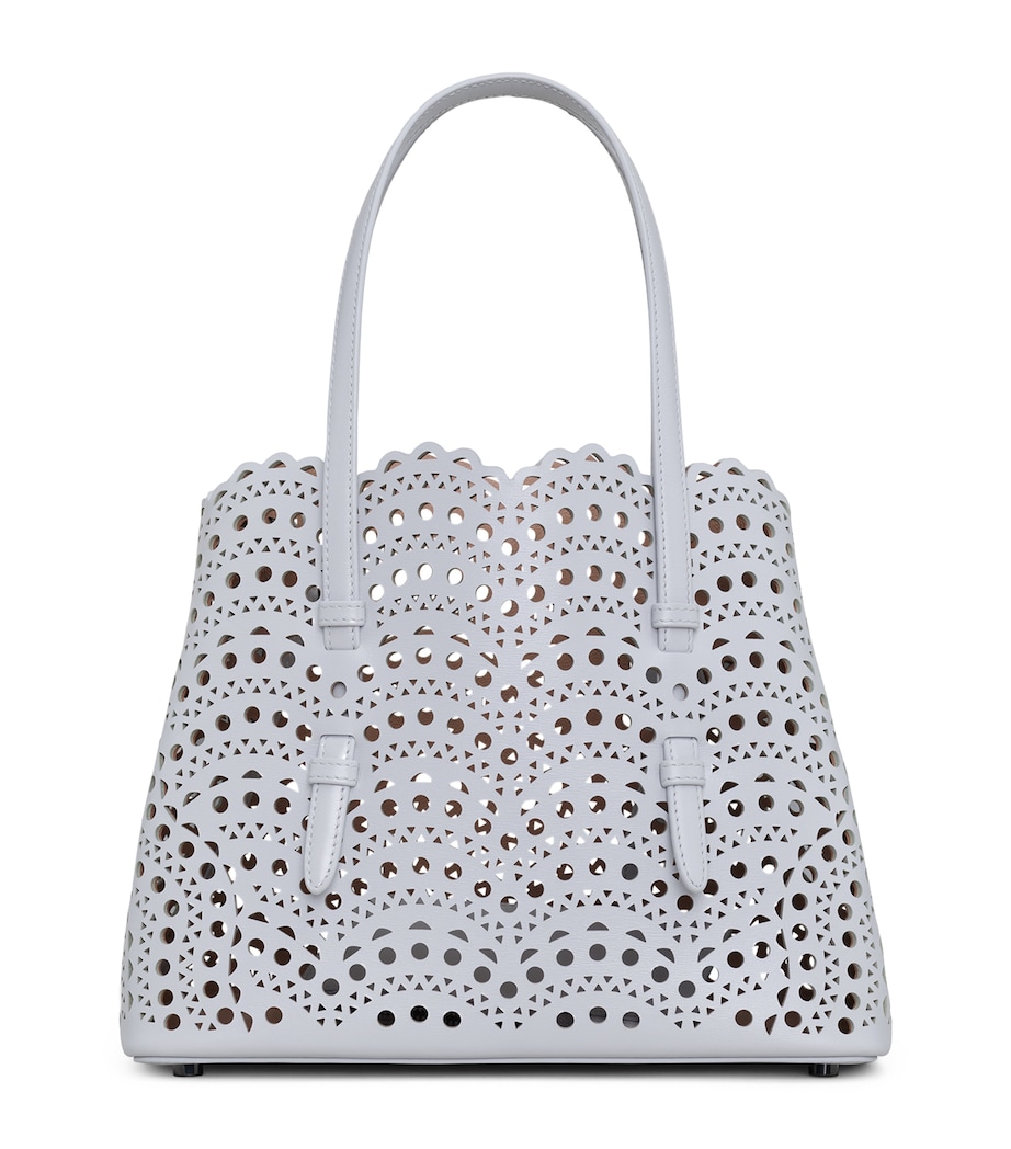 Alaïa Leather Mina 25 Top-Handle Bag Gris Perle Image 1