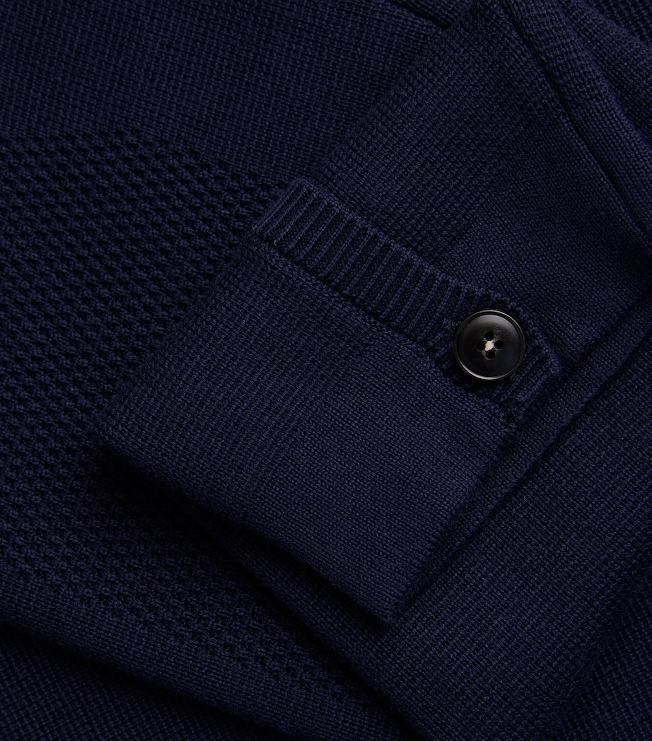 Canali Mens Cotton-Blend Overshirt Image 5