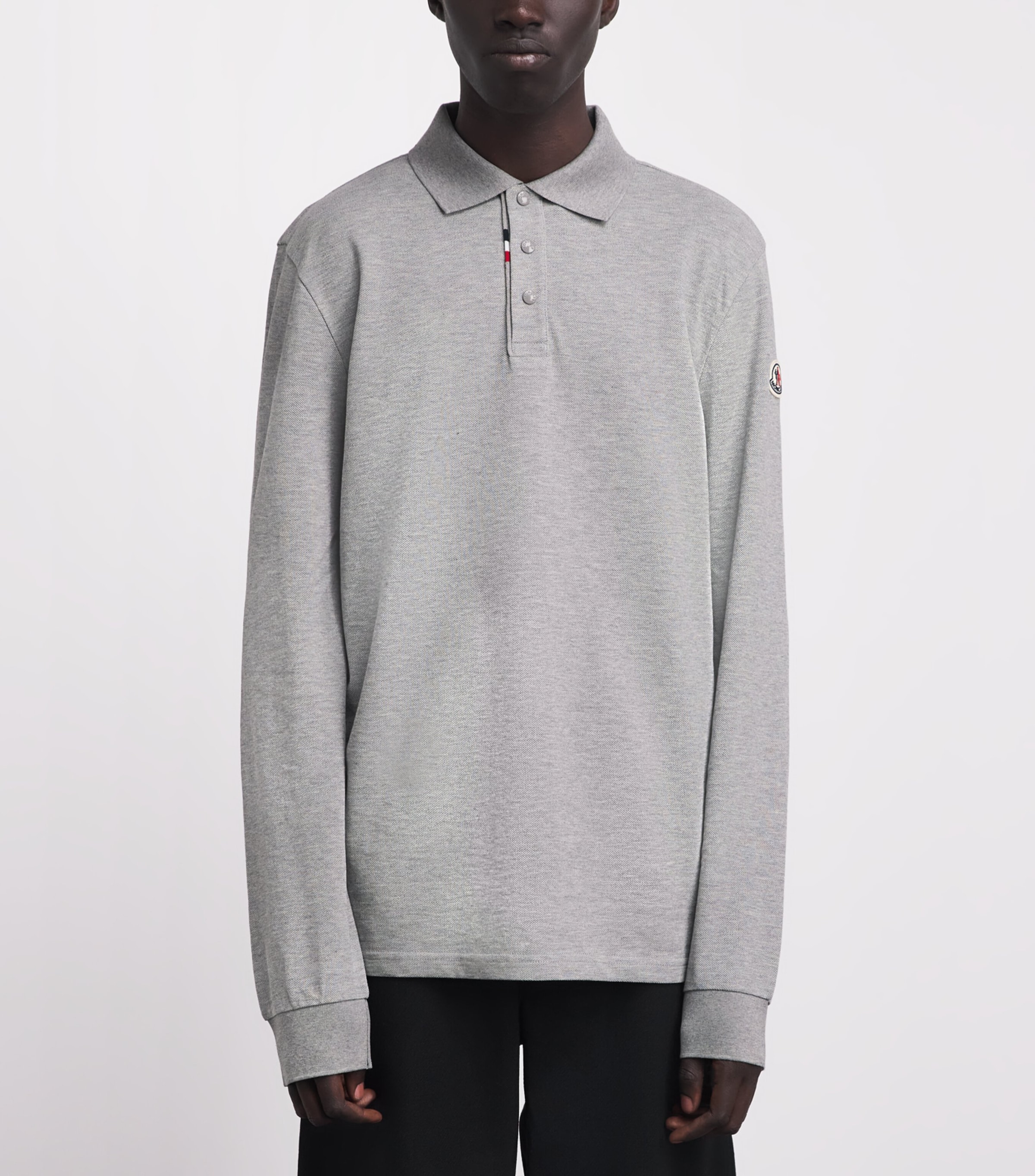 Moncler Mens Cotton Polo Shirt Image 4