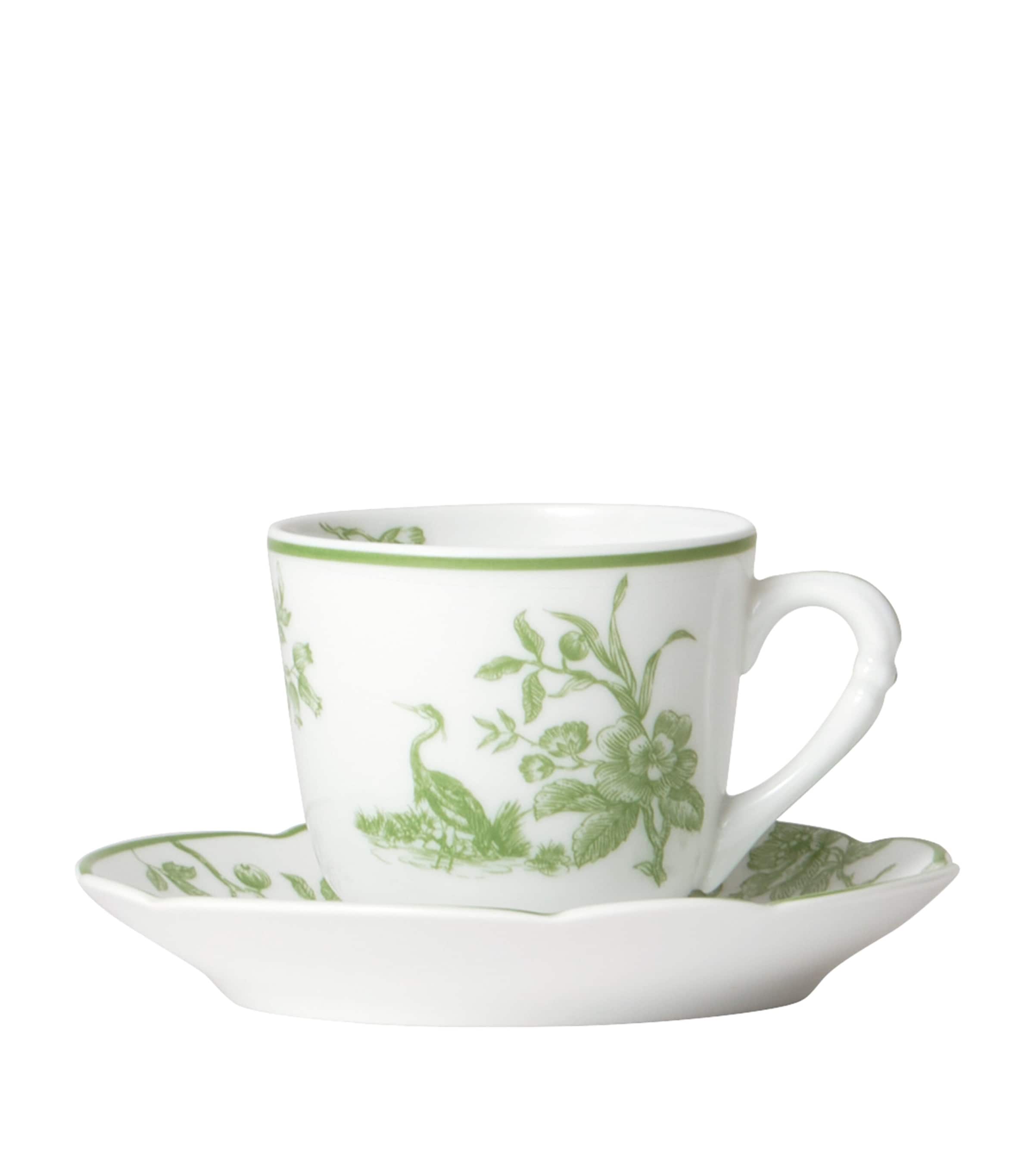 Bernardaud Albertine Moka Tea Cup and Saucer | Harrods UK