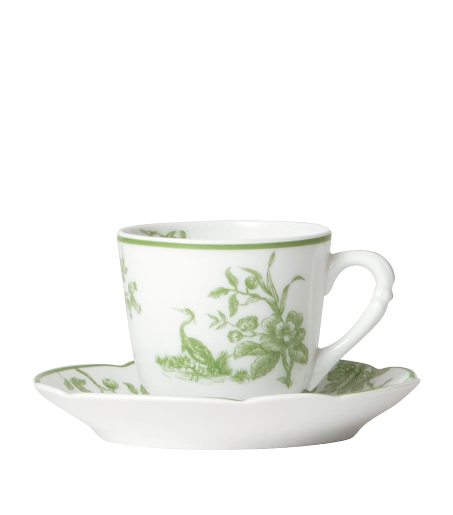 Albertine Moka Tea Cup and Saucer VERT Image 2