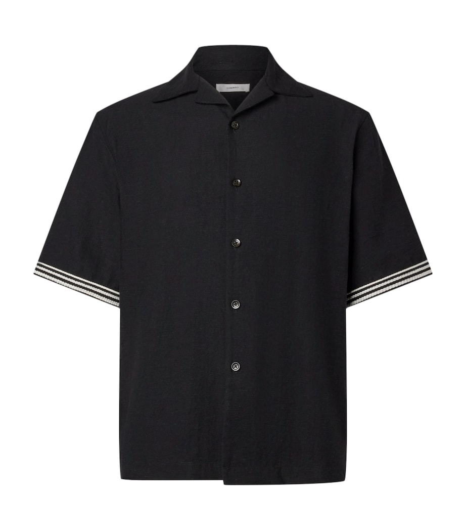 Rope-Embroidered Shirt BLACK Image 1