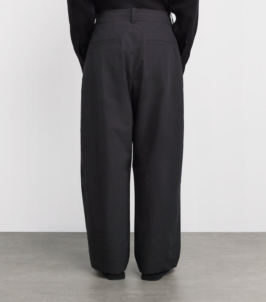 Cotton Relaxed Trousers GRAPHITE Image 4