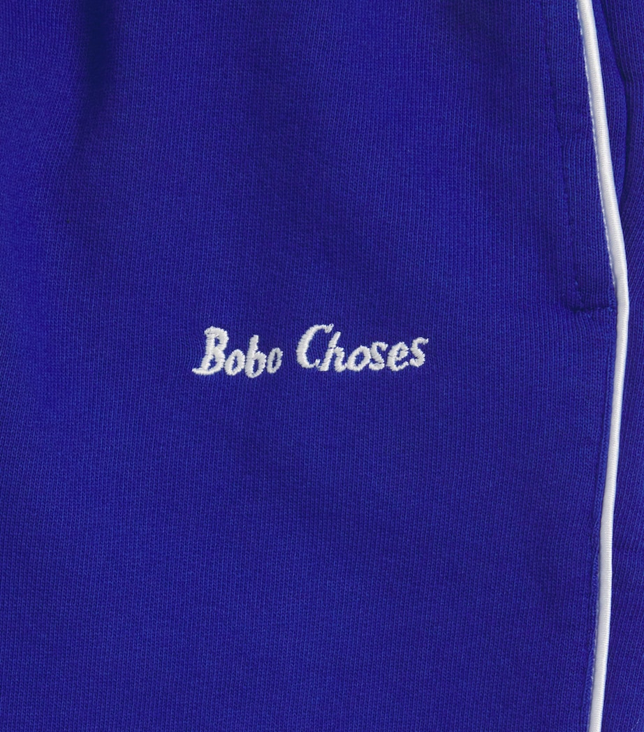 Bobo Choses Cotton Logo Sweatpants (8-9 Years) Midnight Blue Image 3