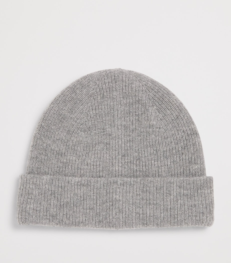 Cashmere Polo Beanie GREY Image 2
