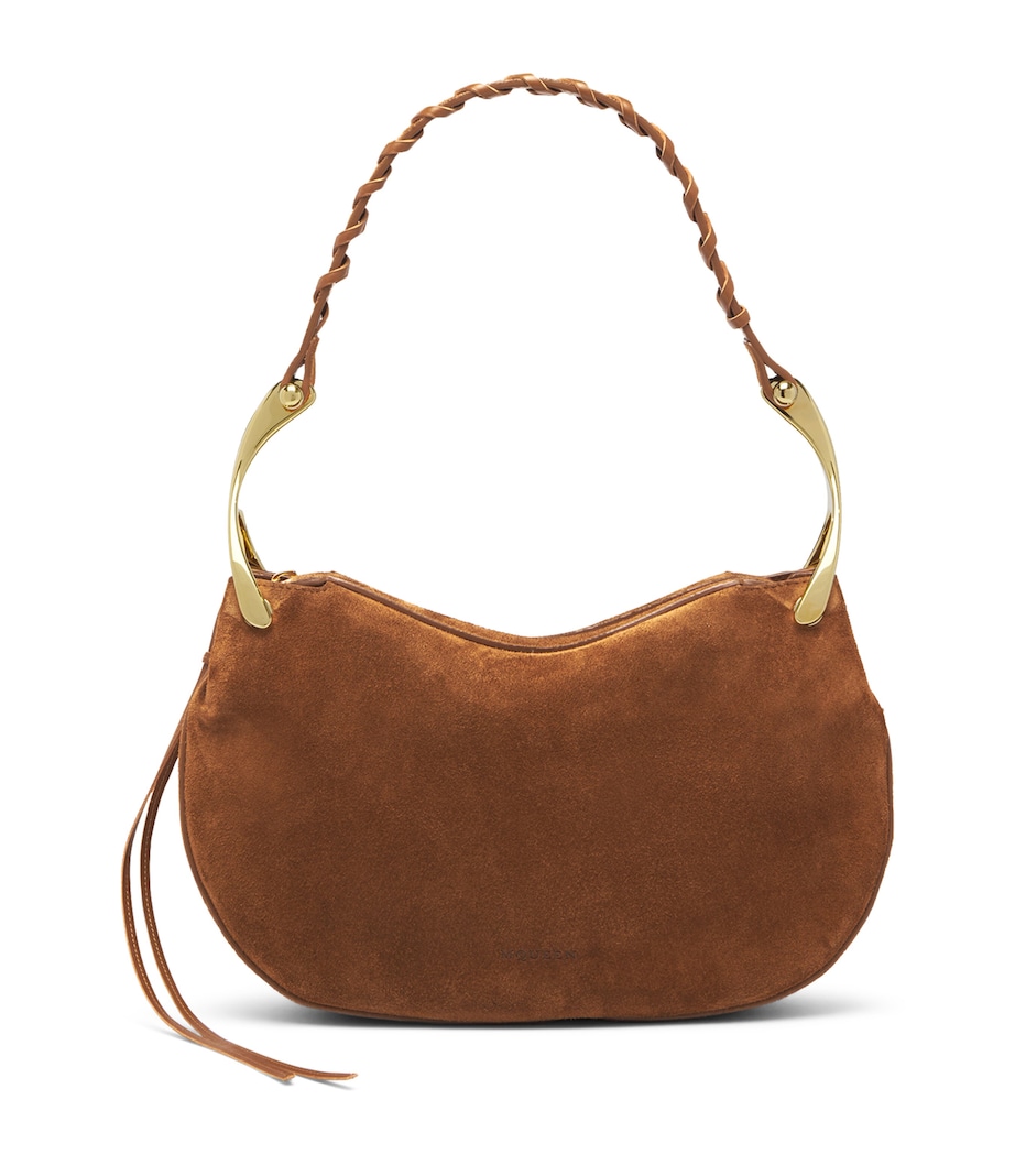 McQueen Suede Wishbone Shoulder Bag Image 1