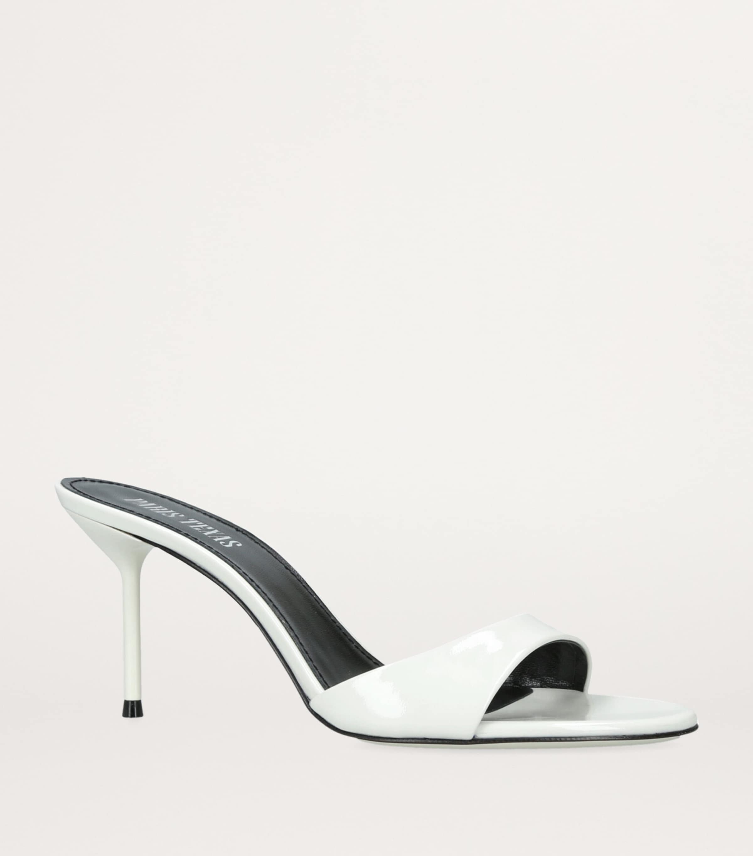 【関税込み】Paris Texas ホワイト Lidia 70 ミュール Paris Texas: White Lidia 70 Mules | SSENSE