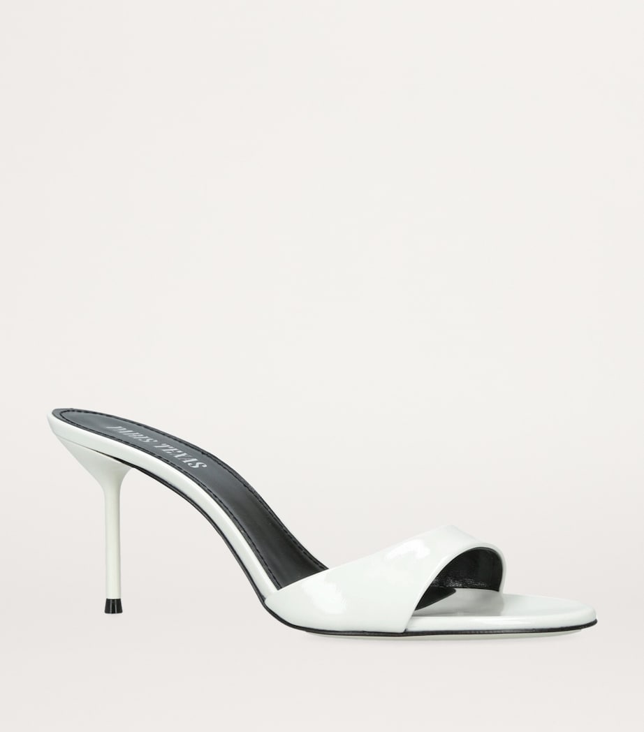 Patent Leather Lidia Mules 70 WHITE Image 4