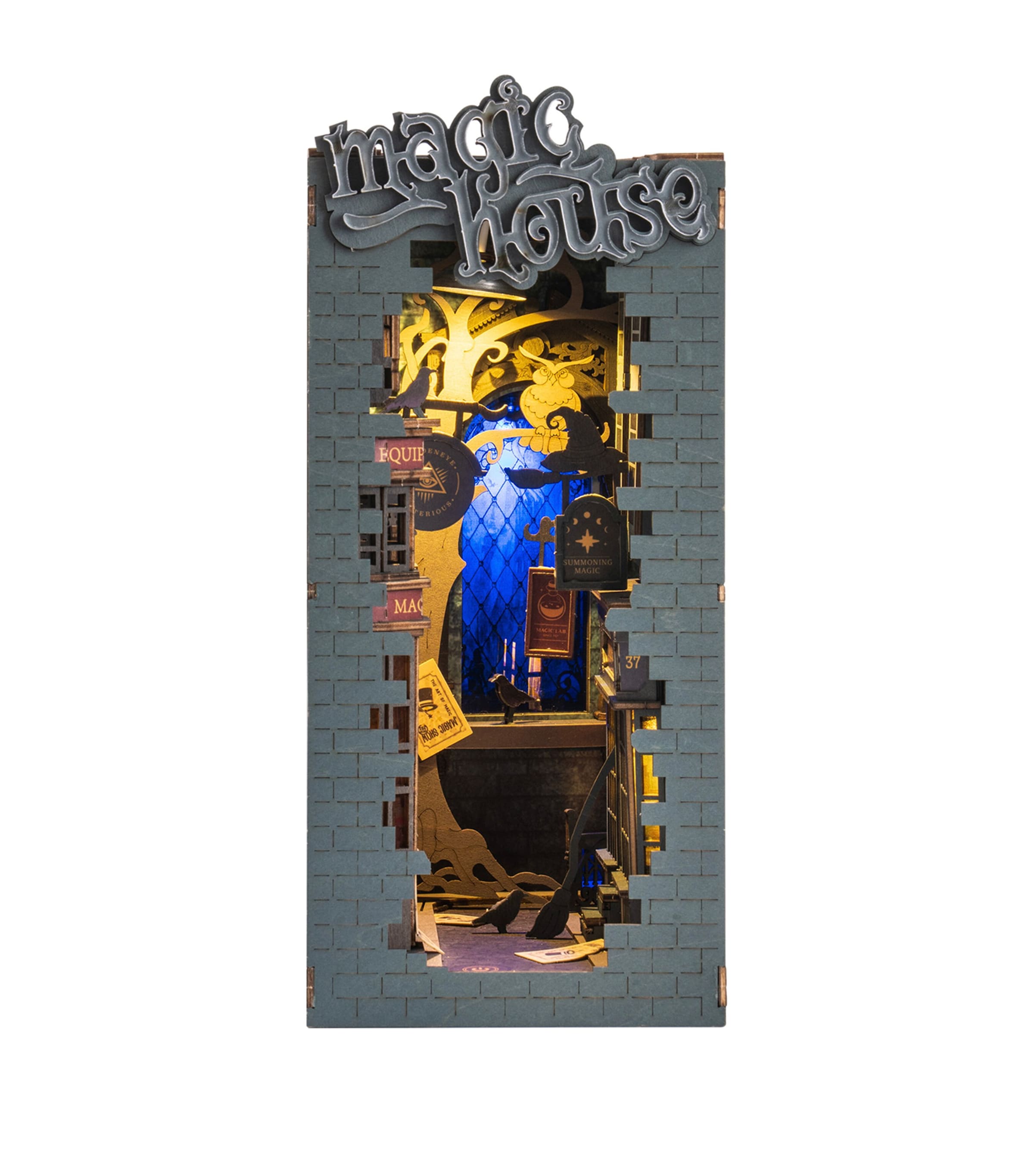 Robotime Wooden Magic Alley Booknook Image 1