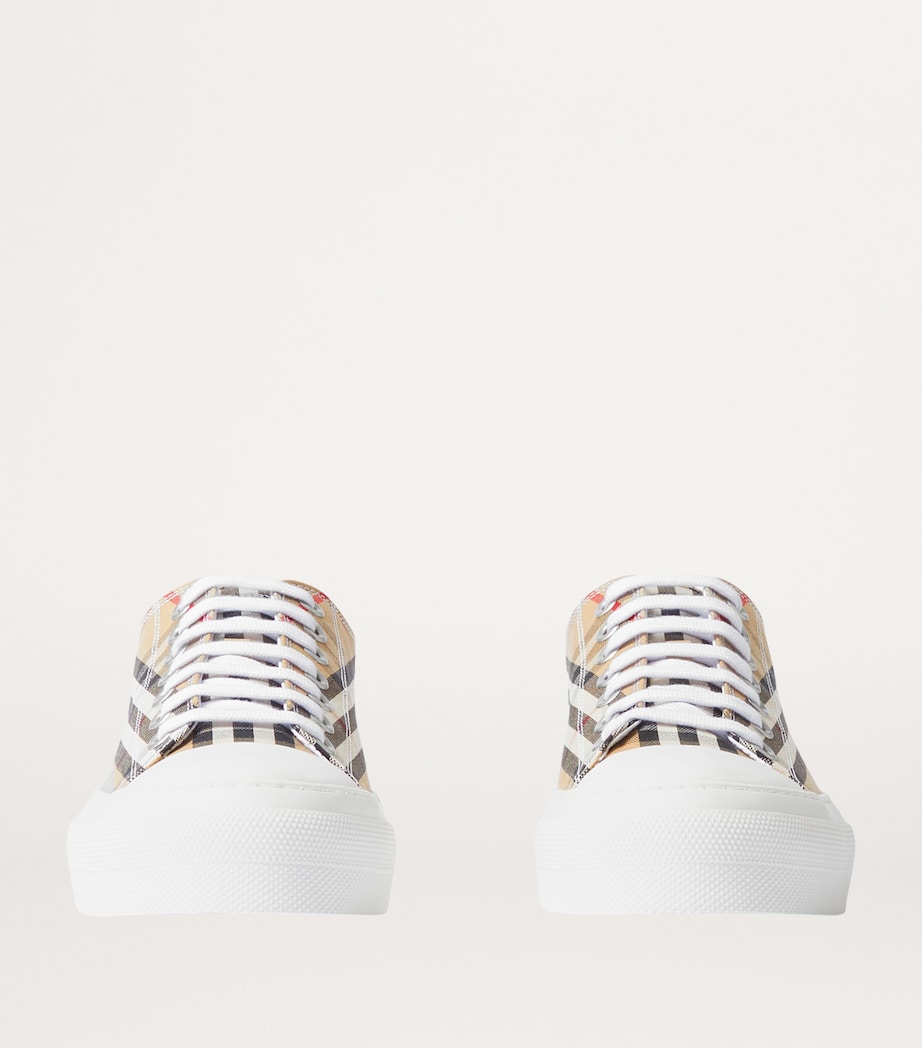 Cotton Check Sneakers ARCHIVE BEIGE IP CHK Image 3