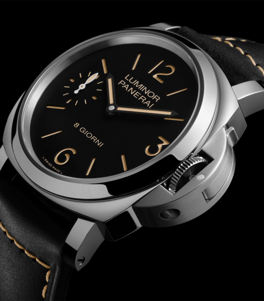 Panerai Stainless Steel Luminor 8 Giorni Watch 44mm Black Image 5