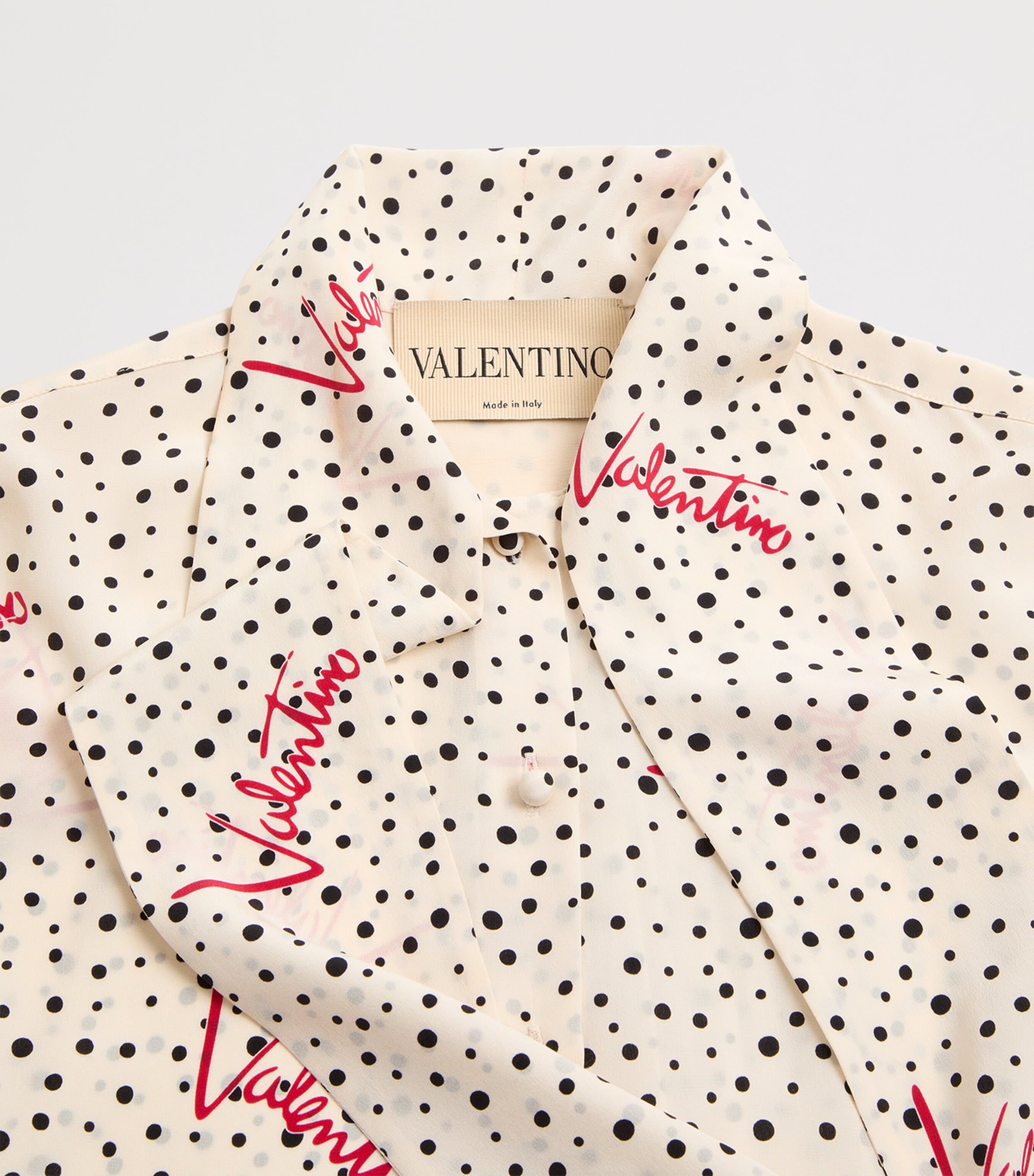 Valentino Womens Silk Plus De Pois Blouse Image 7