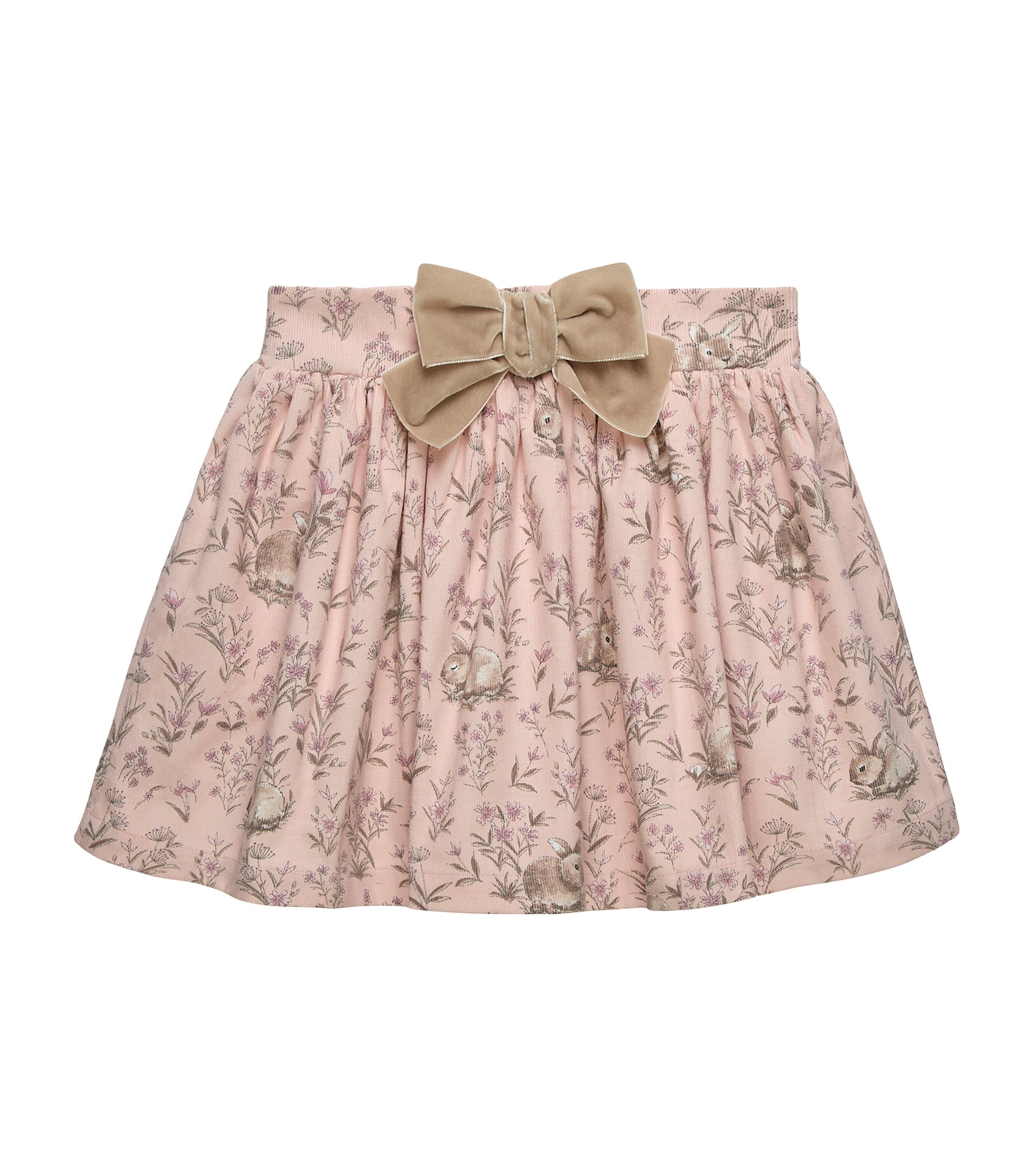 Trotters Corduroy Bunny Print Skirt (2-5 Years) Pink Image 1