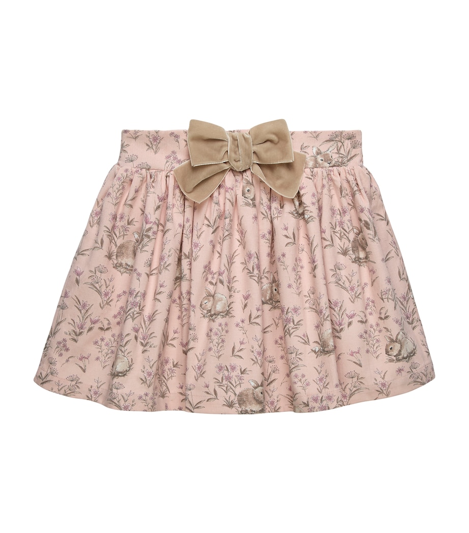 Trotters Corduroy Bunny Print Skirt (2-5 Years) Pink Image 1