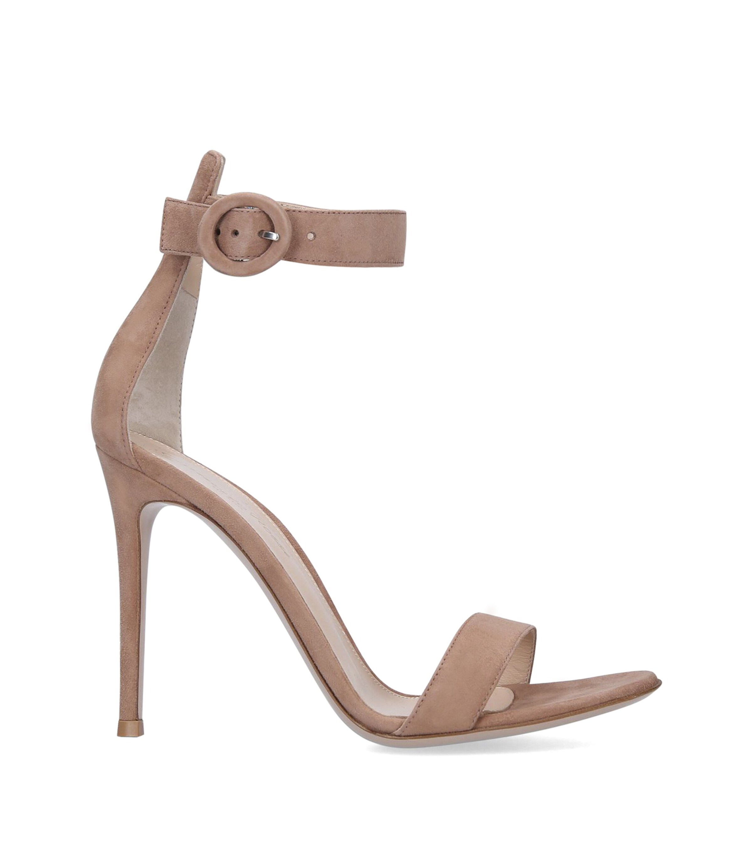 Suede Portofino Heeled Sandals 105 NUDE Image 6