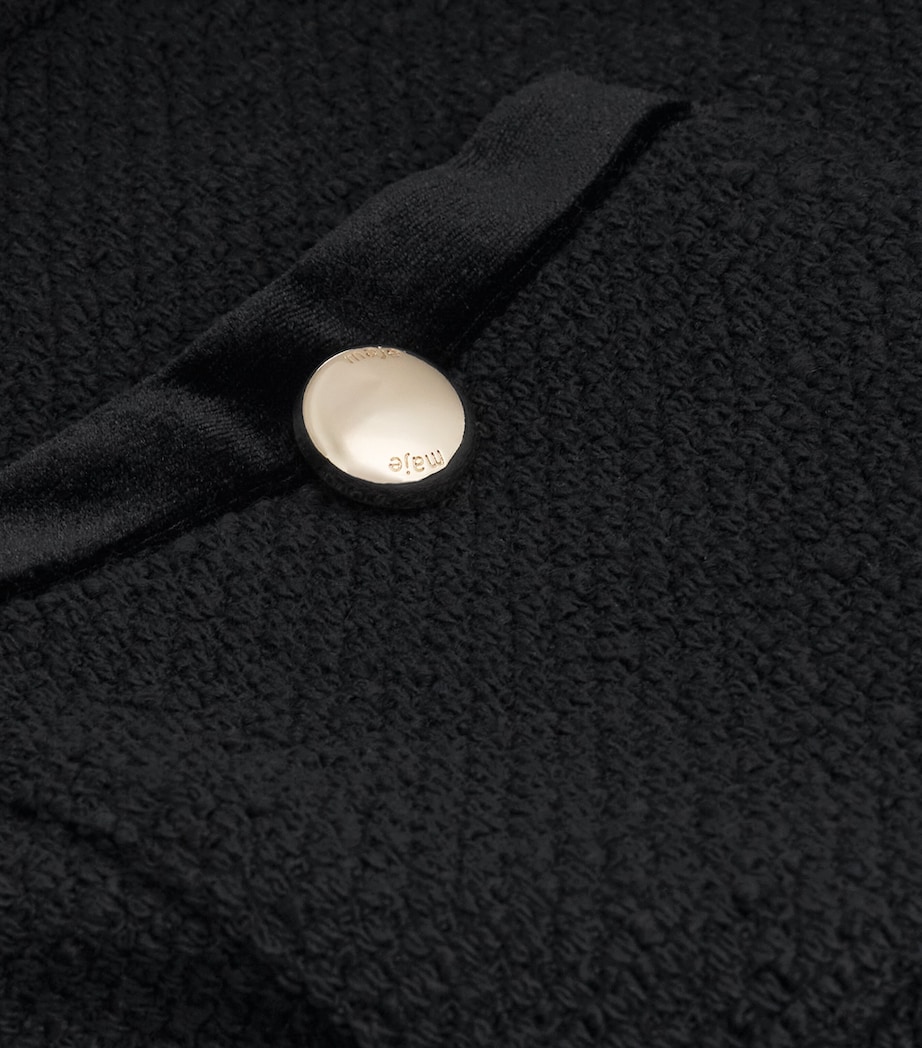 Tweed Wide-Leg Trousers BLACK Image 5