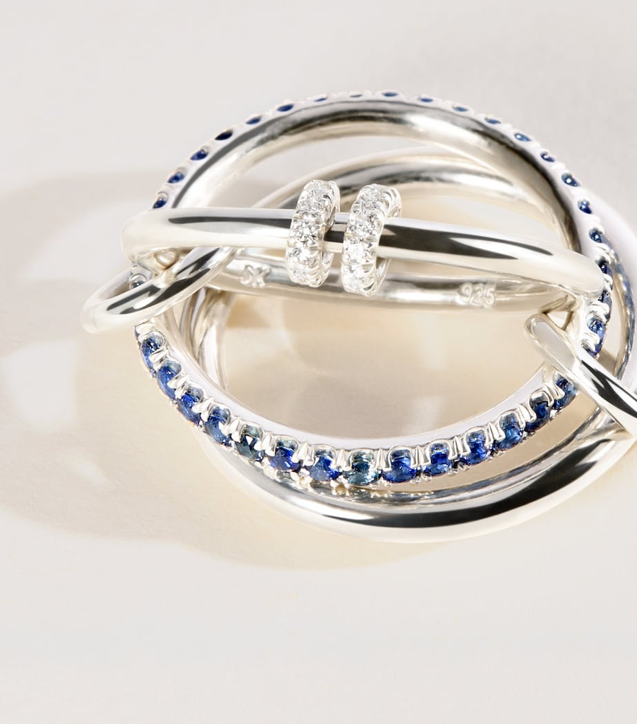 Spinelli Kilcollin Sterling Silver, Diamond and Sapphire Raneth Ring Sterling Silver Image 4