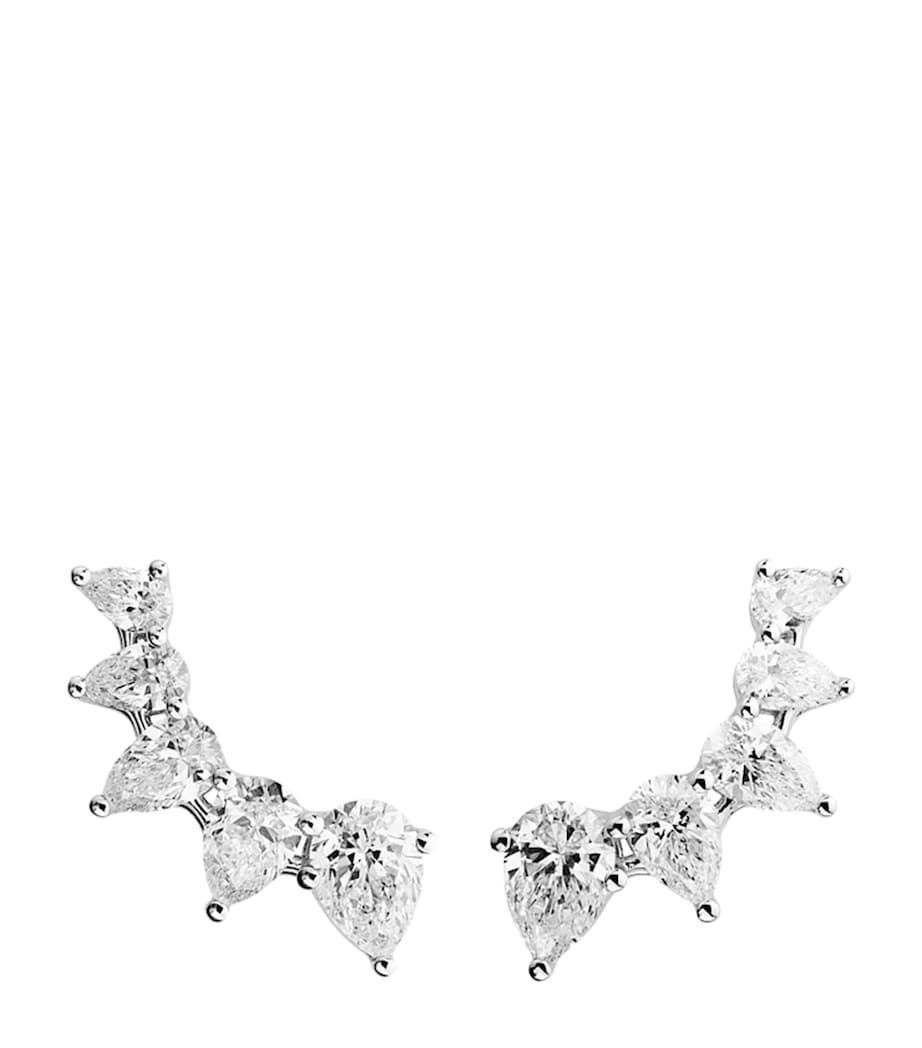 White Gold and Diamond L'Heure du Diamant Stud Earrings 18K WHITE GOLD Image 1